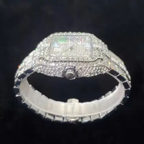 Jewelry Kitajima x Juri Iced Out Square Colorful Number Watch Size ONE SIZE - 4 Thumbnail