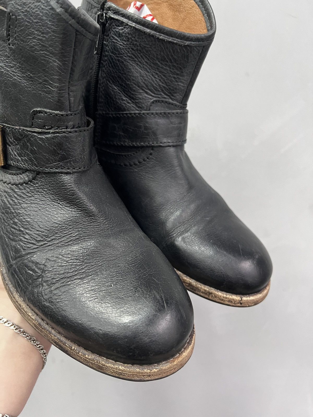 Hedi Slimane Black Leather Archive Ankle Boots studded hedi slimane style Size US 7.5 / EU 40-41 - 4 Thumbnail
