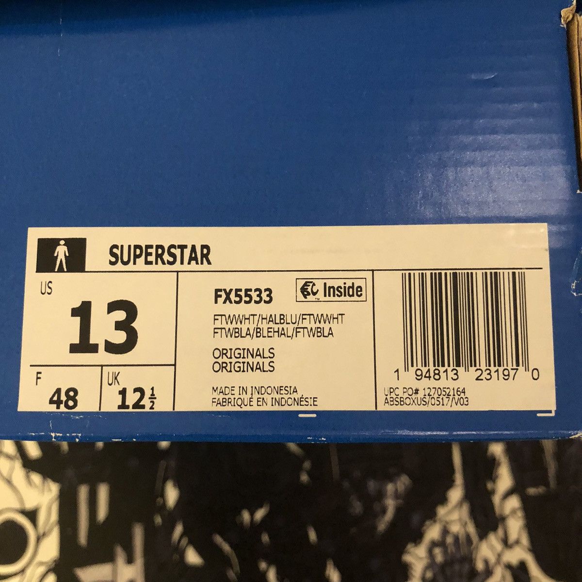 Adidas NWT Adidas Superstar Split White / Halo Blue FX5533 Size US 13 / EU 46 - 13 Thumbnail