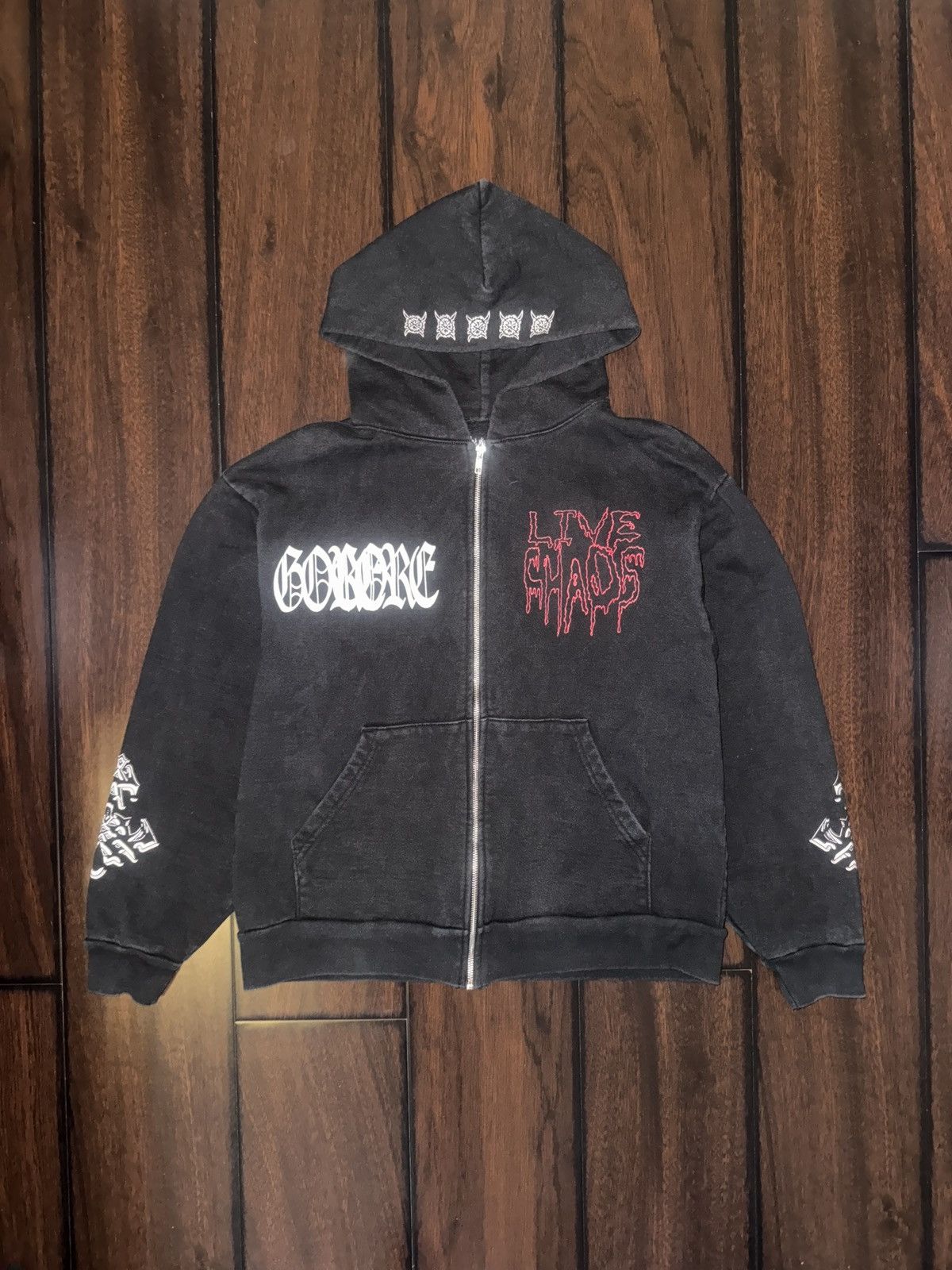 Ken Carson Ken Carson AGC Live Chaos Tour Zipup Hoodie | Grailed