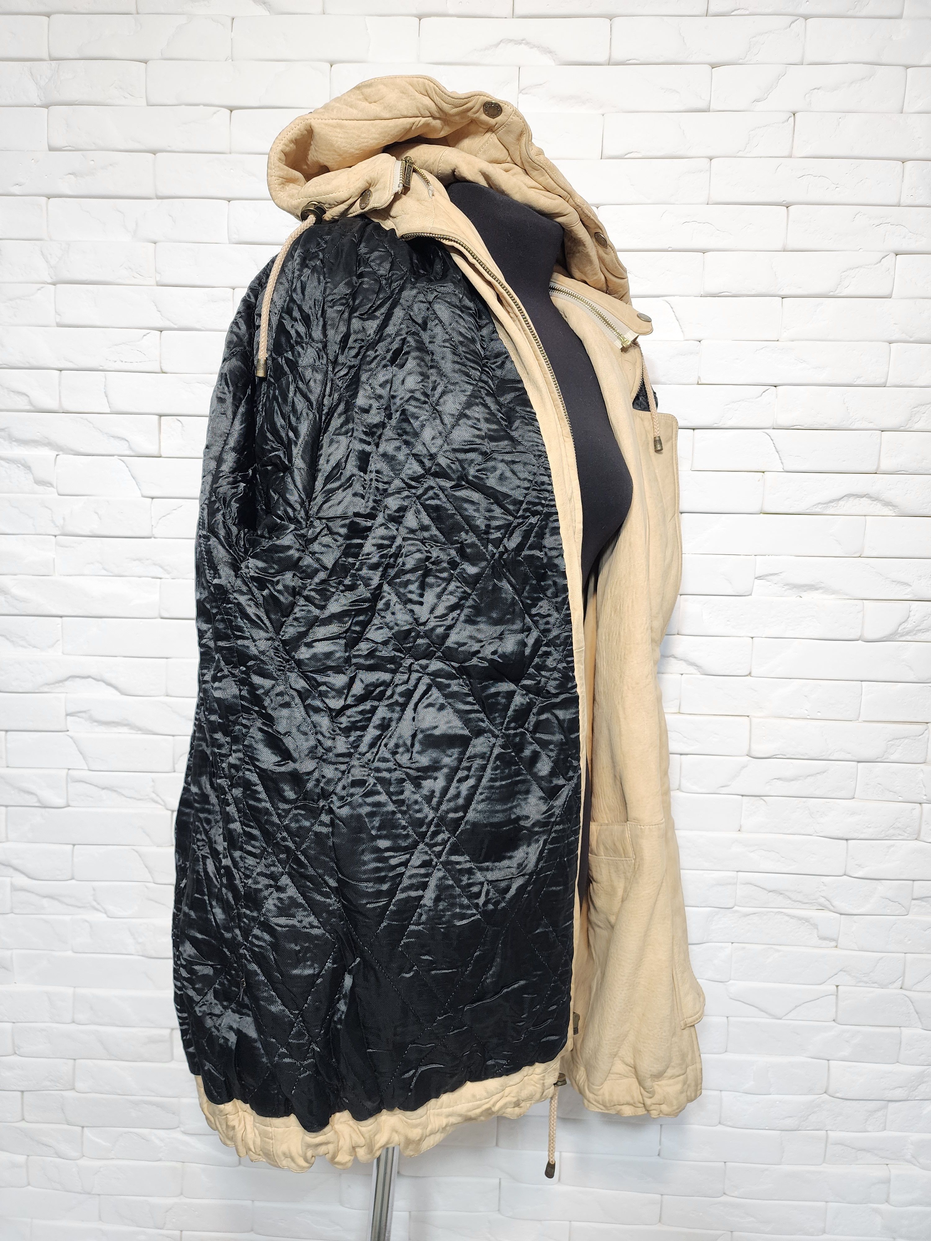 Genuine Leather Yellow Leather Hooded Jacket: Women's Leather Coat Size 3XL / US 20-22 - 9 Thumbnail