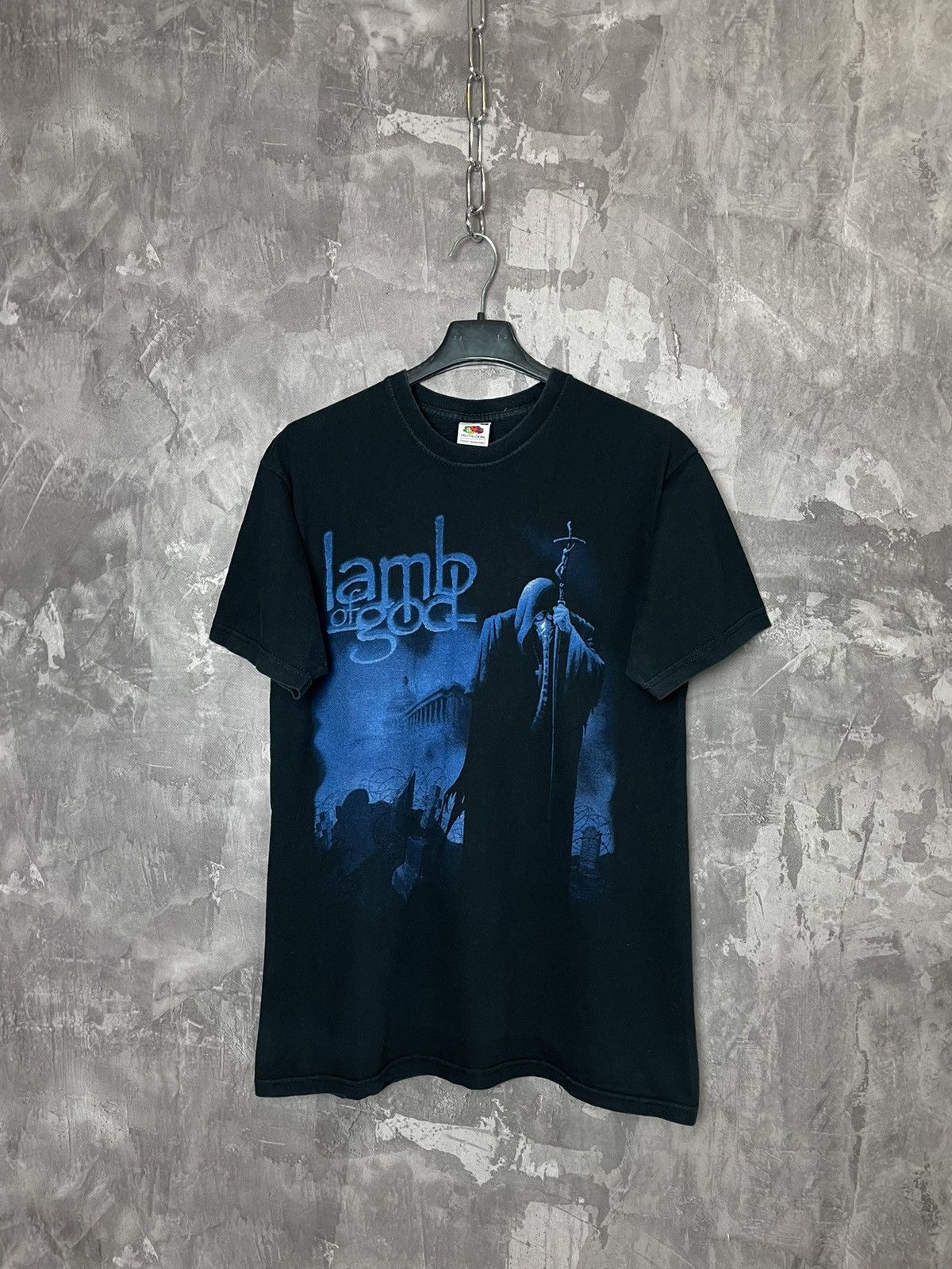 Band Tees × Vintage Vintage Y2K Lamb of God death metal graphic T shirt black Size US S / EU 44-46 / 1 - 1 Thumbnail