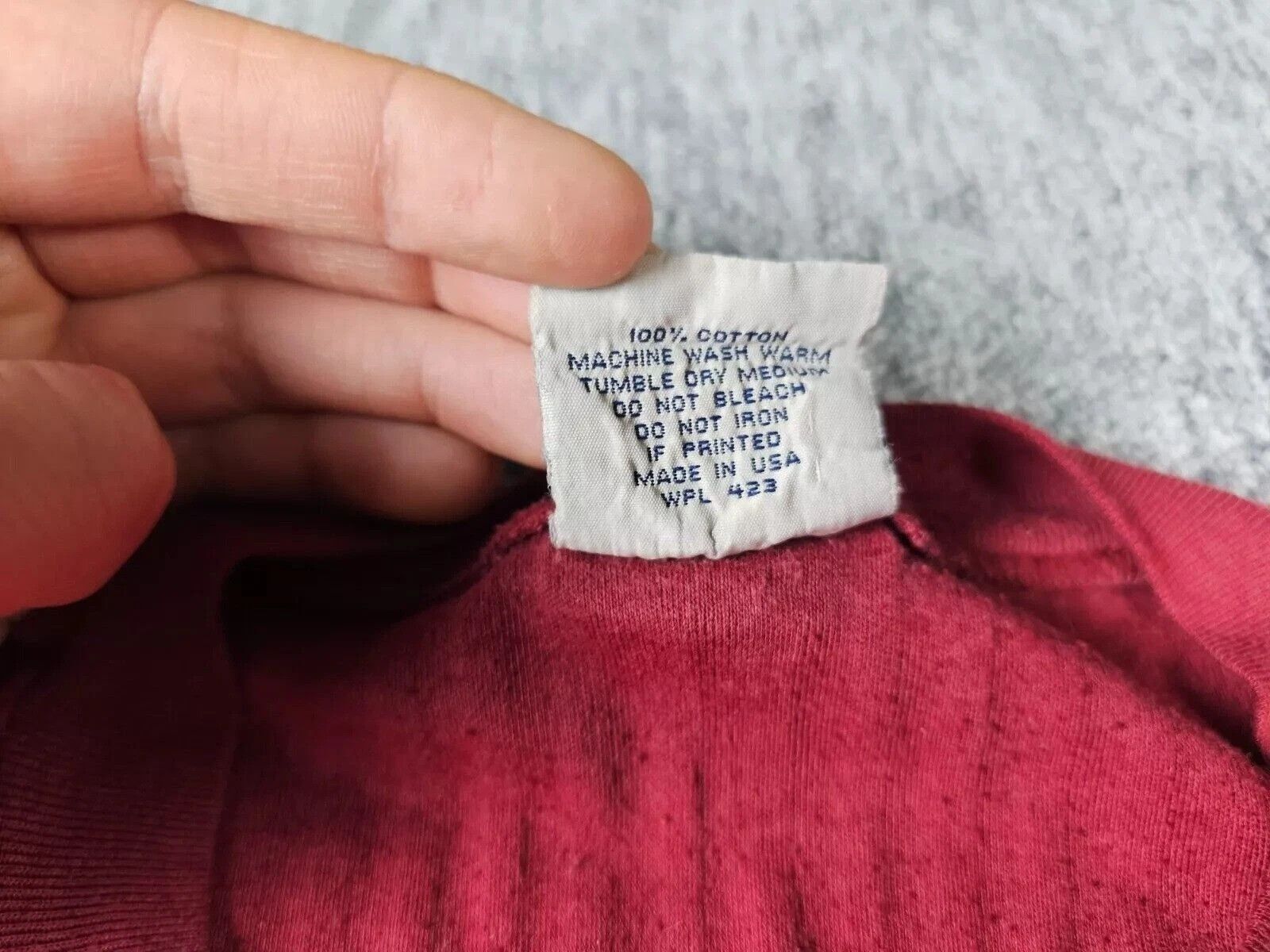 Levi's Vintage Levis Polo Shirt USA Made Burgundy Cotton Men L 90s Size US L / EU 52-54 / 3 - 8 Thumbnail