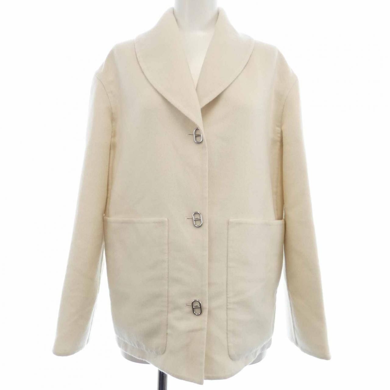Hermes Hermes Hermes 3E0221DA Cashmere Jacket Textile Outerwear DUTY FREE for USA Size ONE SIZE - 1 Thumbnail