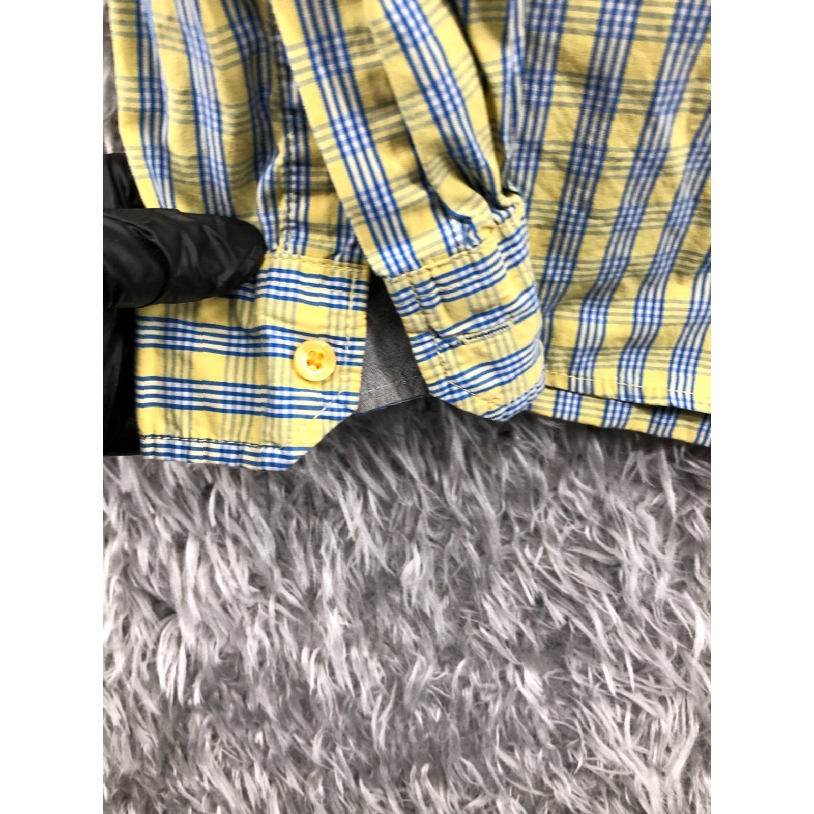 Dockers VINTAGE Dockers Yellow Plaid Shirt Mens L Long Sleeve Spread Collar Size US L / EU 52-54 / 3 - 2 Thumbnail