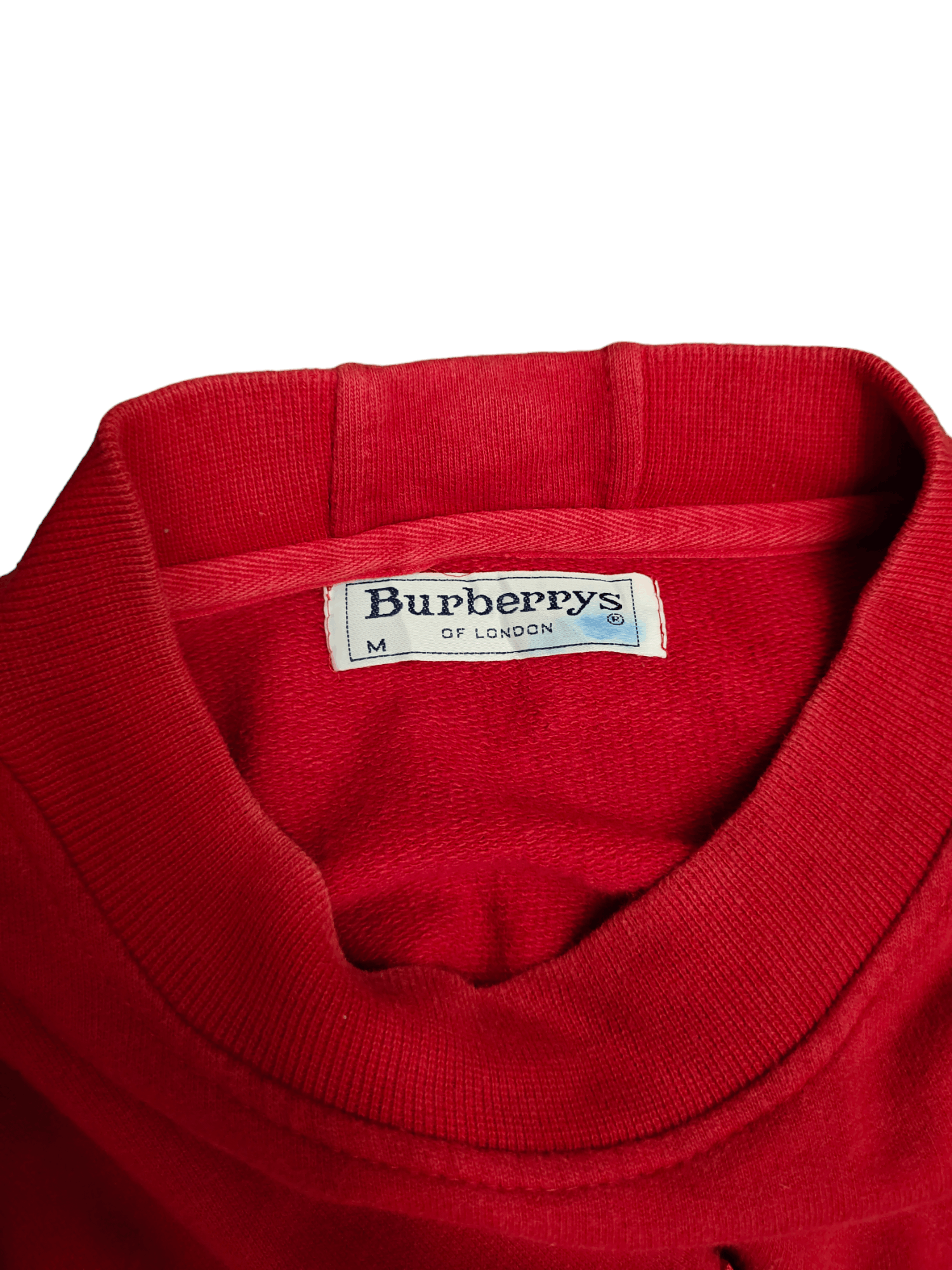 Burberry Vintage 90s Burberrys Red Embroidered Oversize Sweatshirt Size US M / EU 48-50 / 2 - 15 Thumbnail