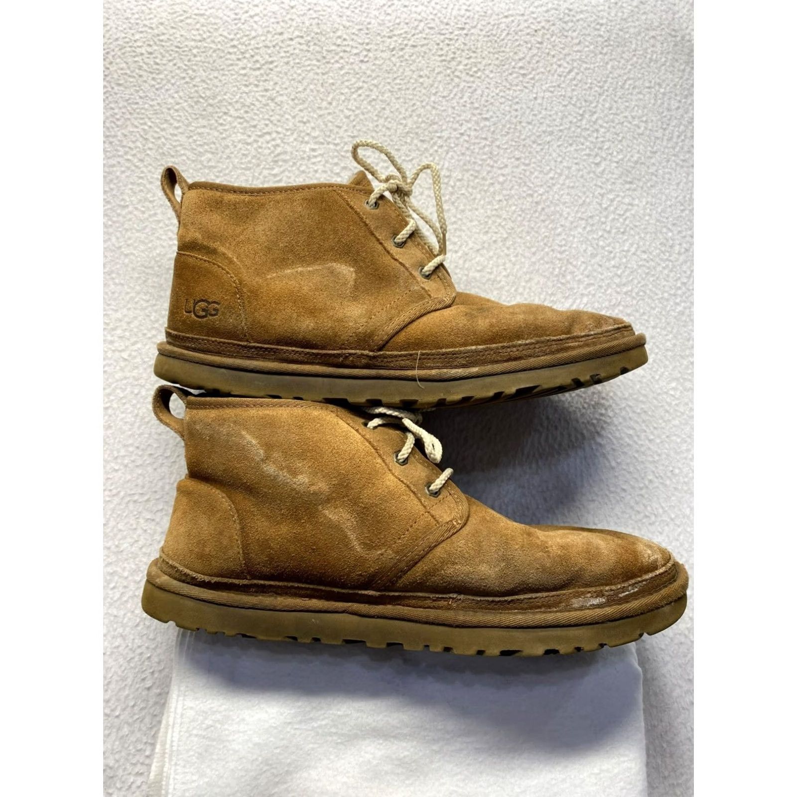 Ugg UGG Mens Suede Shearling Lined Lace-Up Chukka Boots #7271 Size US 11 / EU 44 - 3 Thumbnail