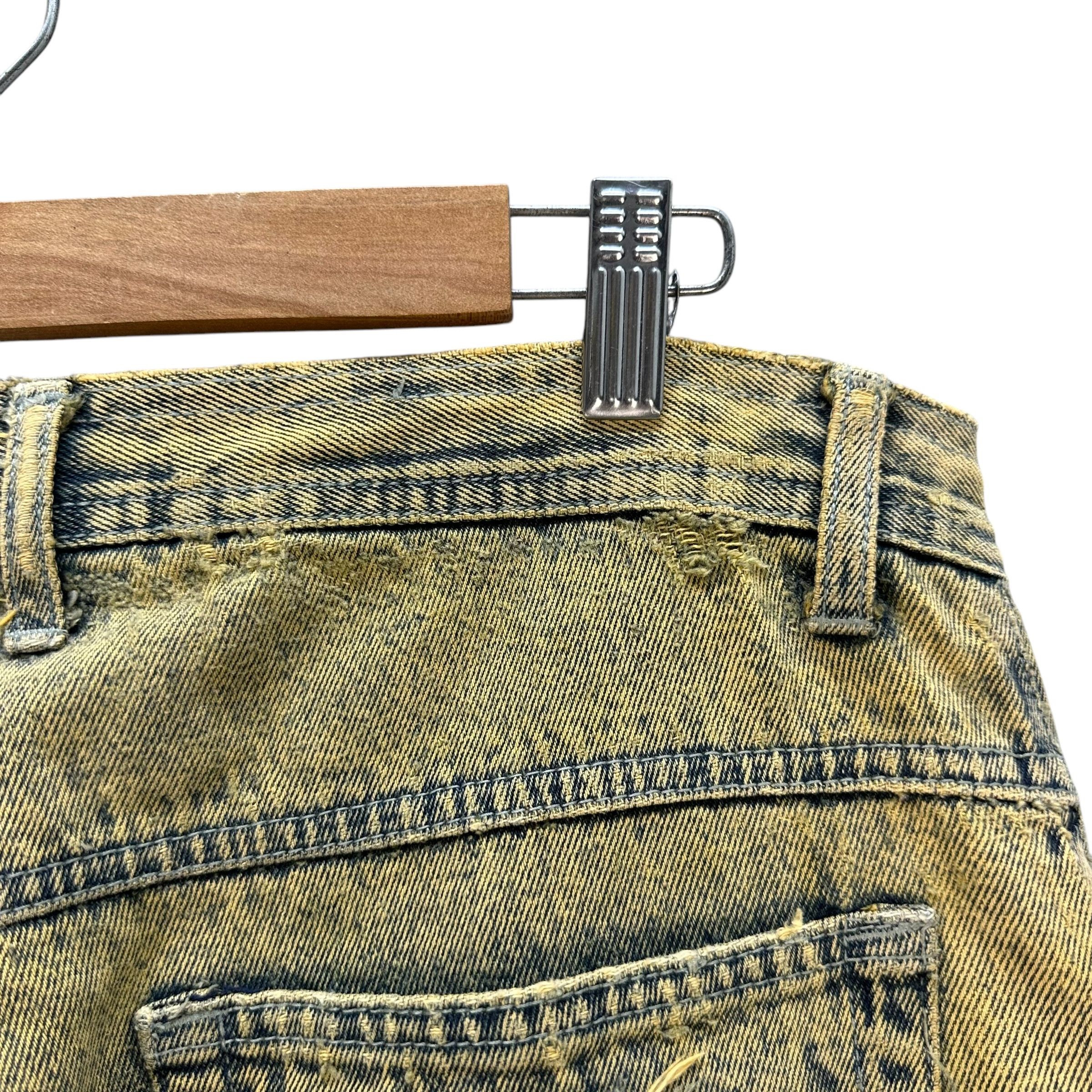 Vintage D.A.R.E by GIOVANNI Trashed Rusty Distressed Jeans #A76-1822 Size US 37 - 17 Thumbnail