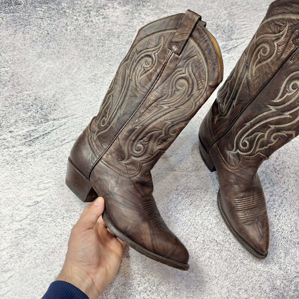 Cowboy Equipment × Handmade × Tony Lama Tony Lama Womens Cowgirl Western Boots US7 UK4 EU37 23cm Size US 7 / IT 37 - 4 Thumbnail
