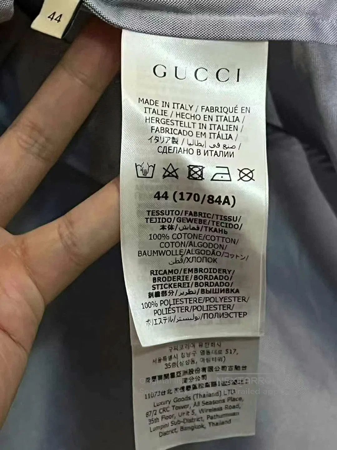 Gucci gucci x adidas blue embroidered short sleeve shirt. Size US L / EU 52-54 / 3 - 4 Thumbnail