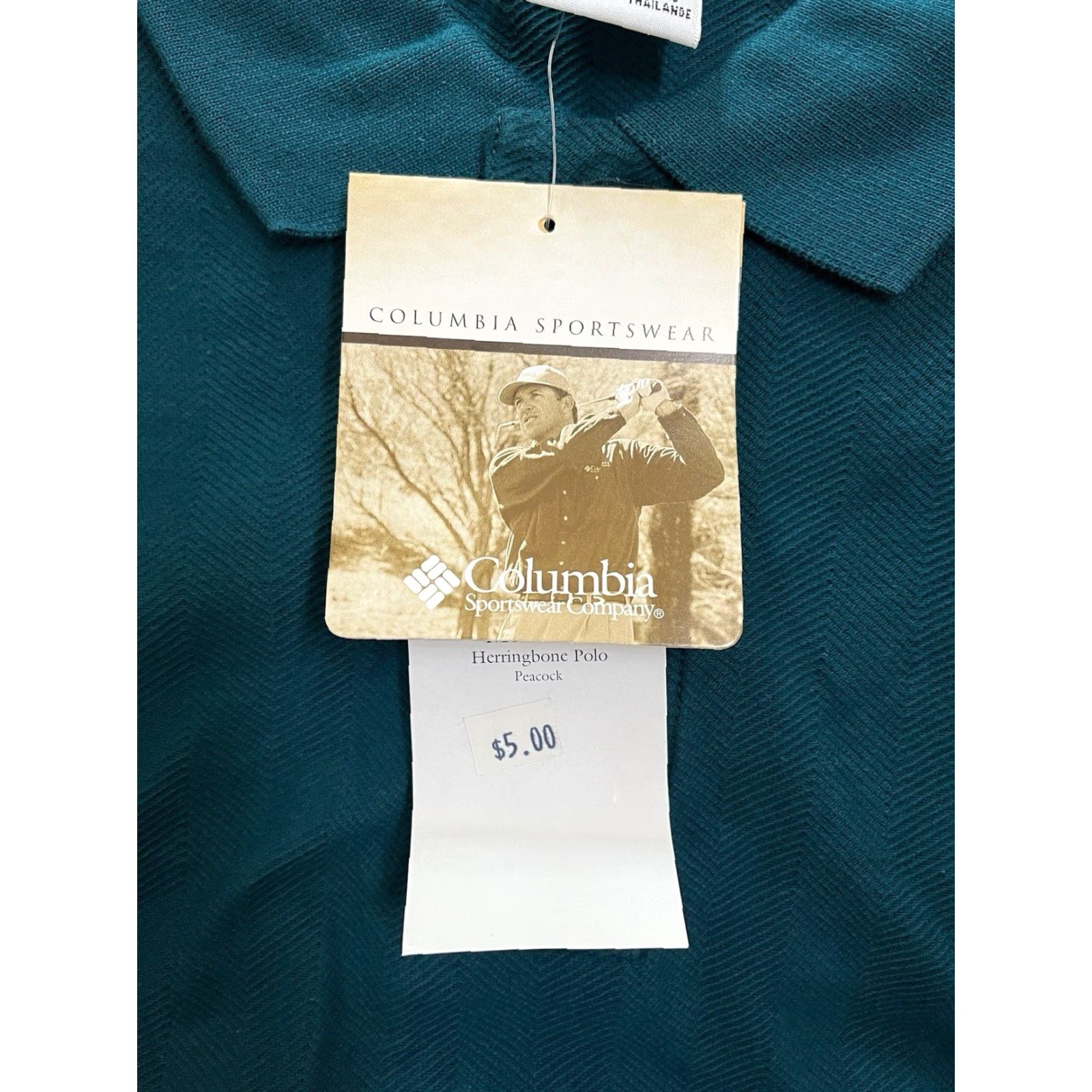Vintage VINTAGE Columbia Polo Golf Shirt Mens XL 90s NWT Deadstock Peacock Blue Navy Logo Short Sleeve"} Size US XL / EU 56 / 4 - 2 Thumbnail