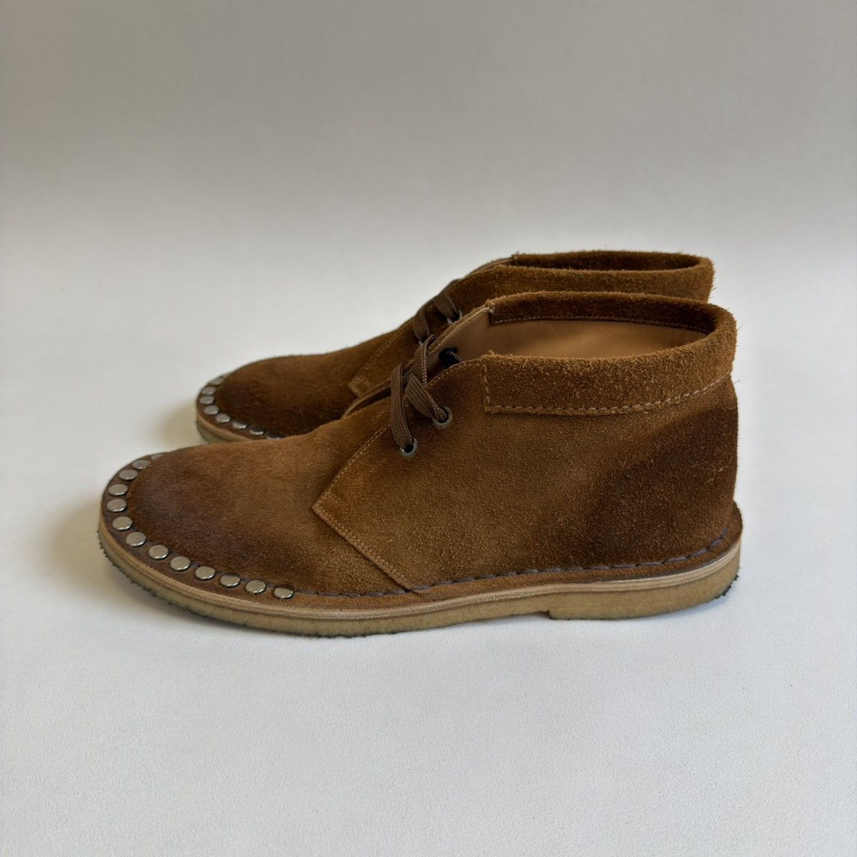 Prada A/W 17 ‘Studded’ Suede Chukka Boots Size US 8 / EU 41 - 5 Thumbnail