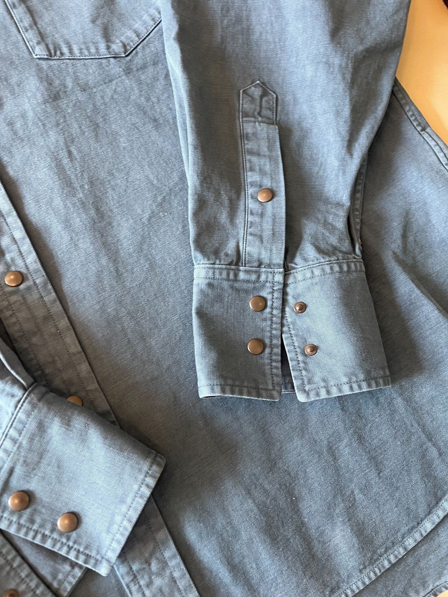 Auralee Auralee 25SS Product Dyed Western Shirt Size US XL / EU 56 / 4 - 5 Thumbnail