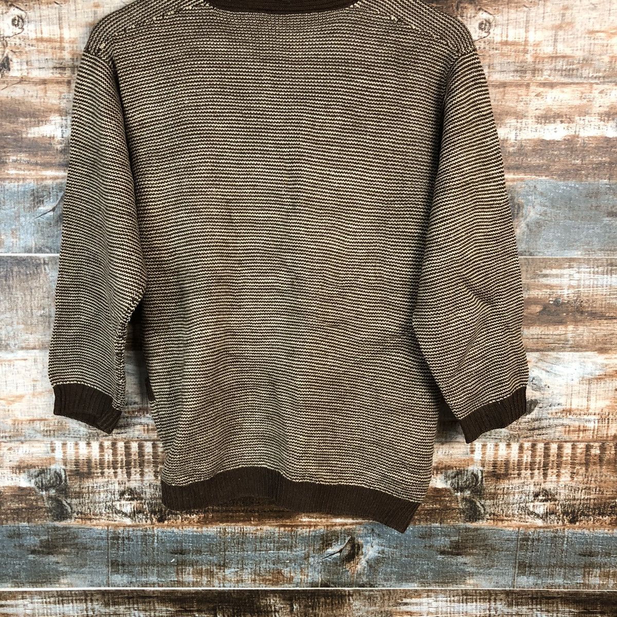 Homespun Knitwear × Japanese Brand Japanese Brand Brown Cardigan Knitwear #A2208 Size M / US 6-8 / IT 42-44 - 12 Thumbnail