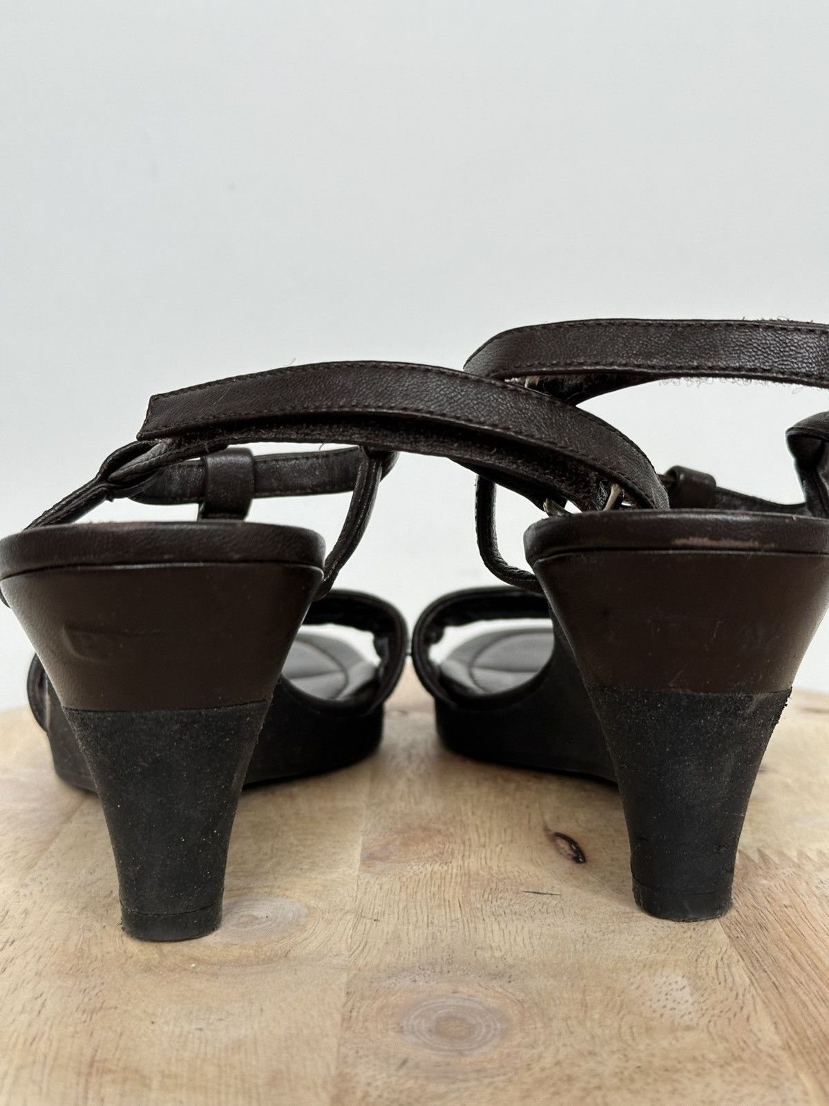 Designer × Prada Prada wedge sandals brown rare designer vintage Size US 7.5 / IT 37.5 - 9 Thumbnail