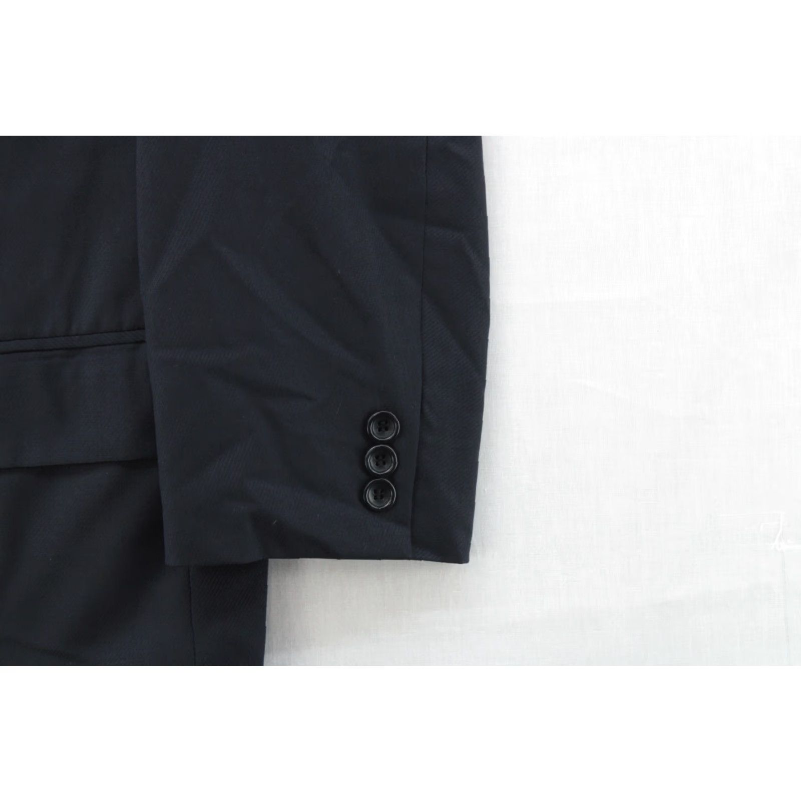 Canali Canali Blazer Mens 52R Navy Blue Wool 3-Button Sport Coat Regular Fit Single-Breasted Sw19? Size 52R - 2 Thumbnail