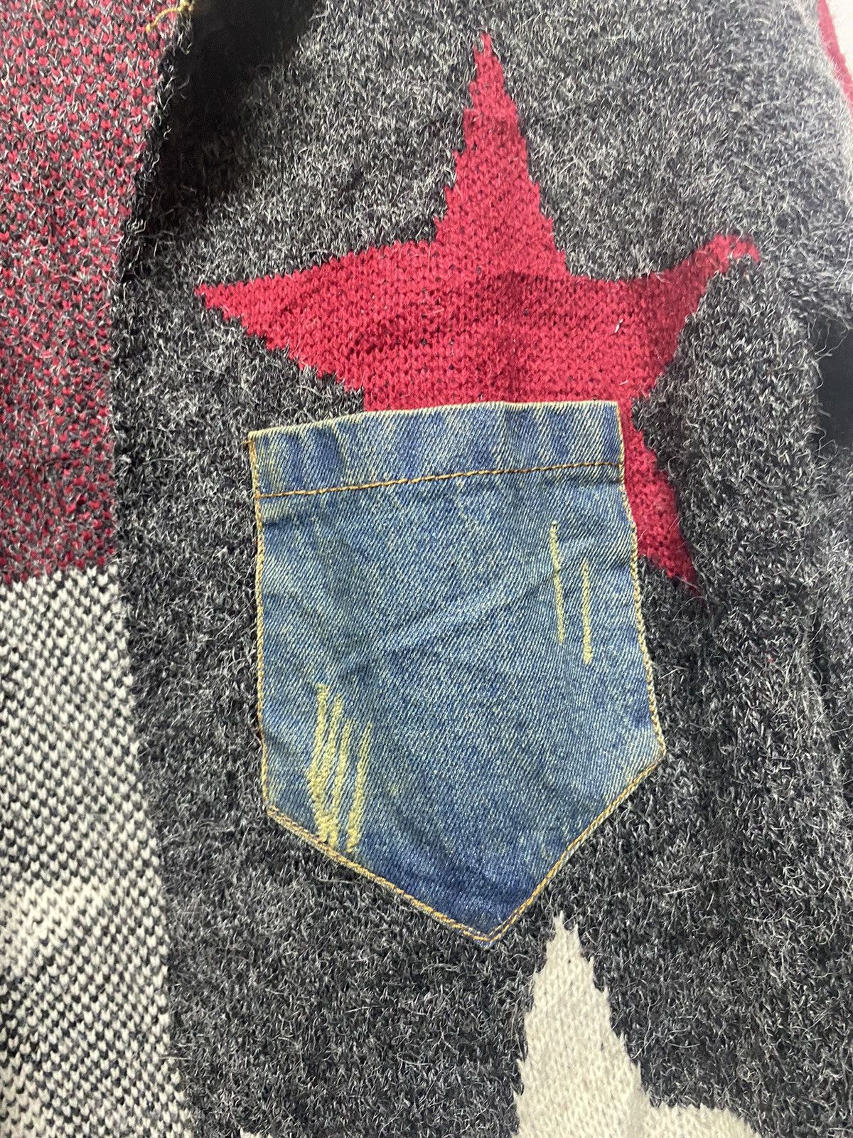 Designer × Japanese Brand × Other Japanese Brand Knitwear Wool Star Sweater Size M / US 6-8 / IT 42-44 - 9 Thumbnail