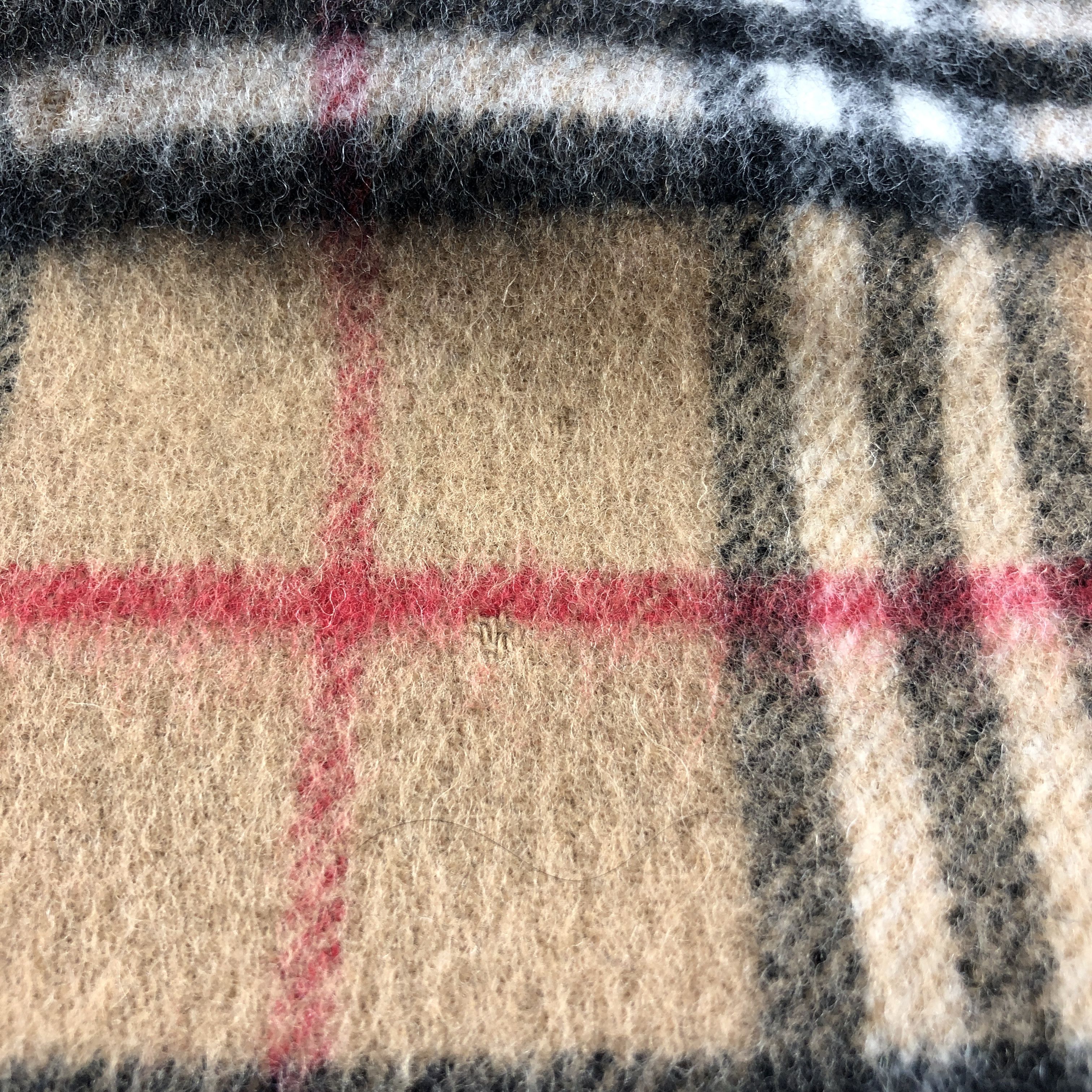 Burberry Burberry Tan Nova Check Wool Scarf Muffler V2906 Size ONE SIZE - 7 Thumbnail