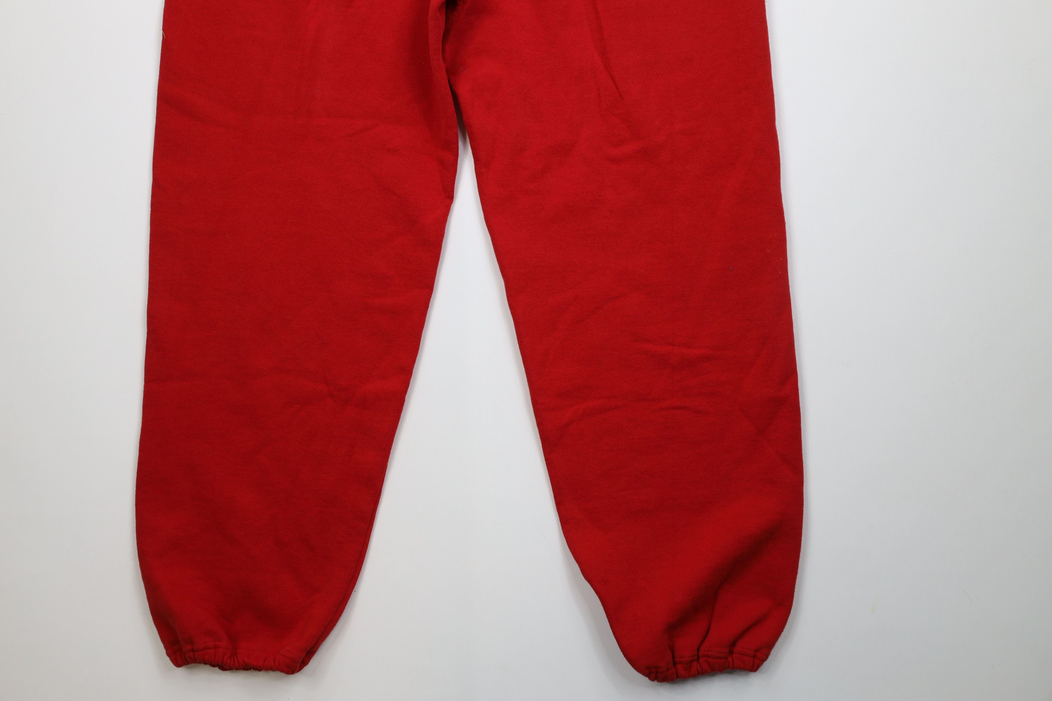 Vintage Vintage 90s Streetwear Blank Sweatpants Joggers Red USA Size US 42 / EU 58 - 12 Thumbnail