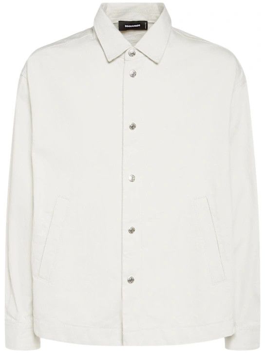 o1lsvrm0425 Over Shirt in White