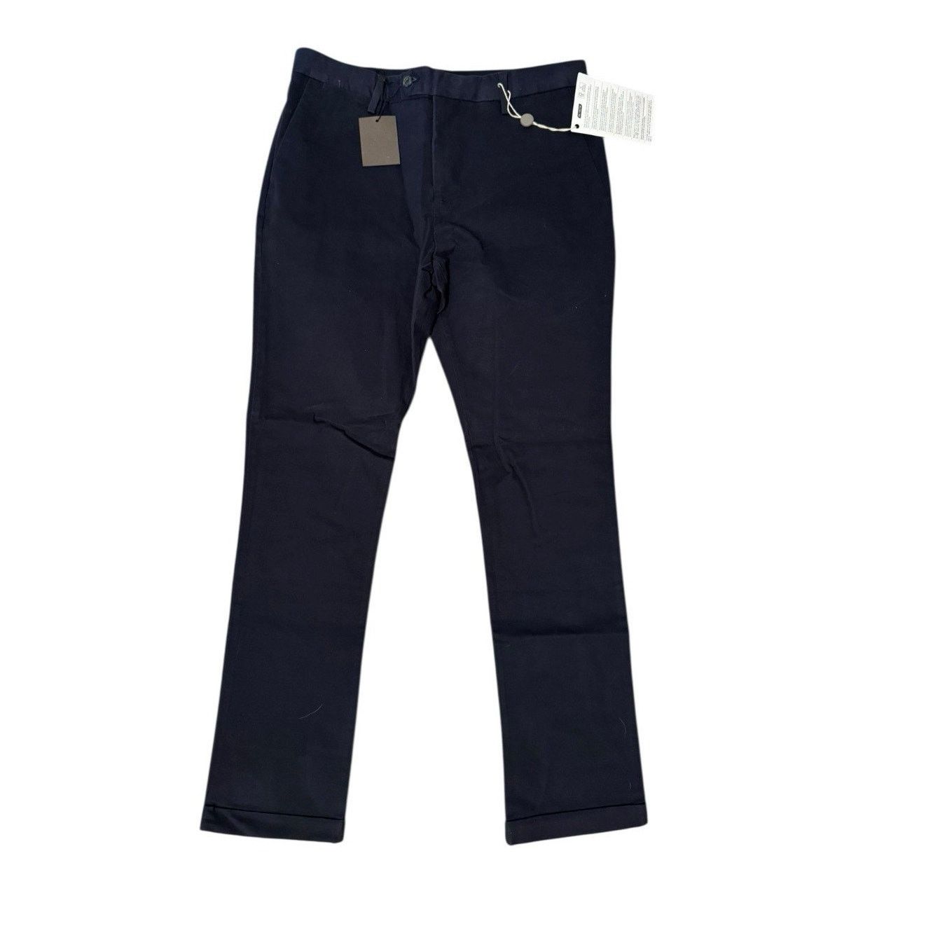 Other Marciano NEW Straight Leg Trousers Cuffed Hem Midnight Blue Size 34" / US 12 / IT 48 - 1 Thumbnail