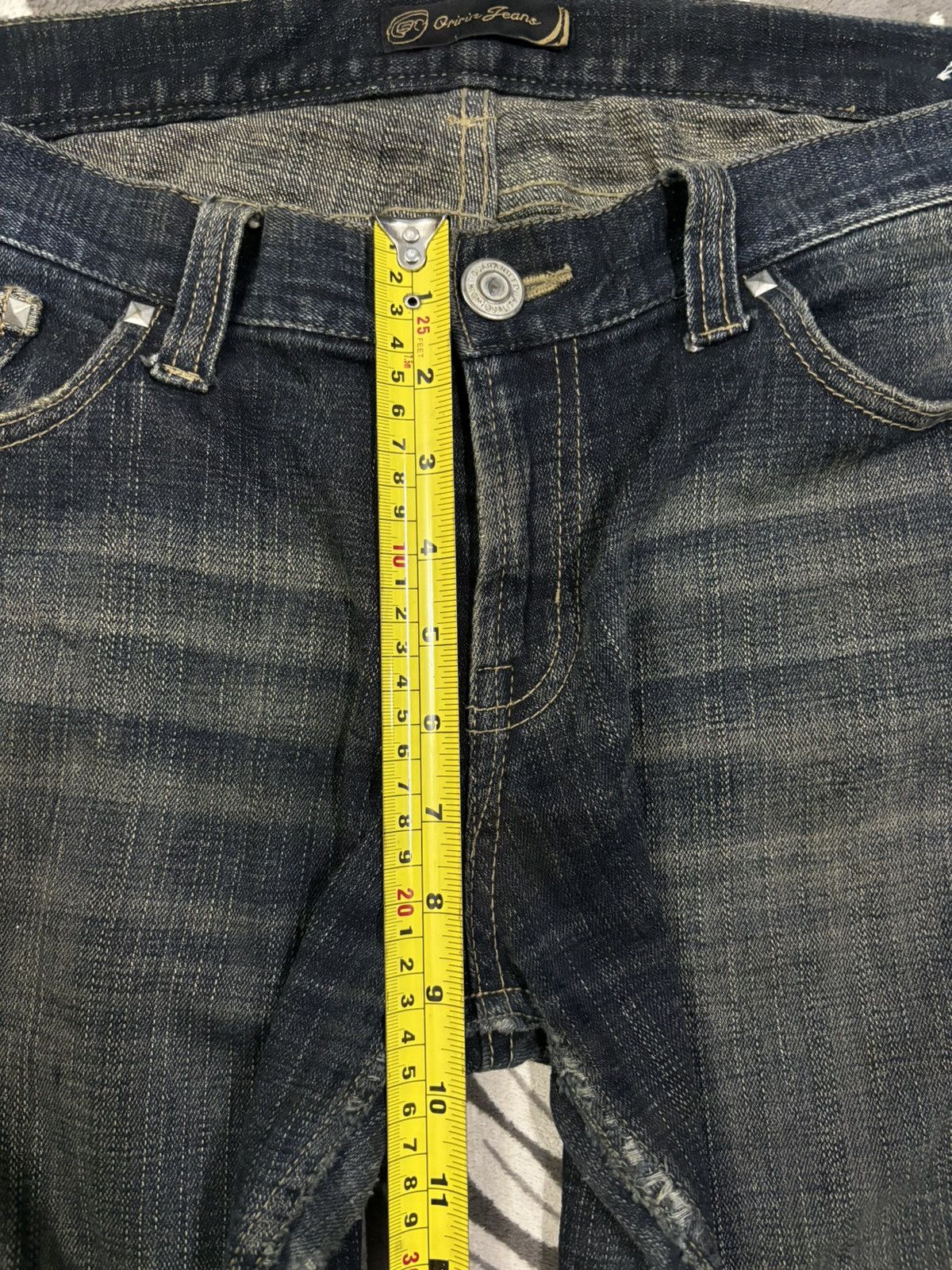 Hysteric Glamour Vintage Japanese Brand Studded Pocket Washed Flare Jeans Size US 33 - 7 Thumbnail