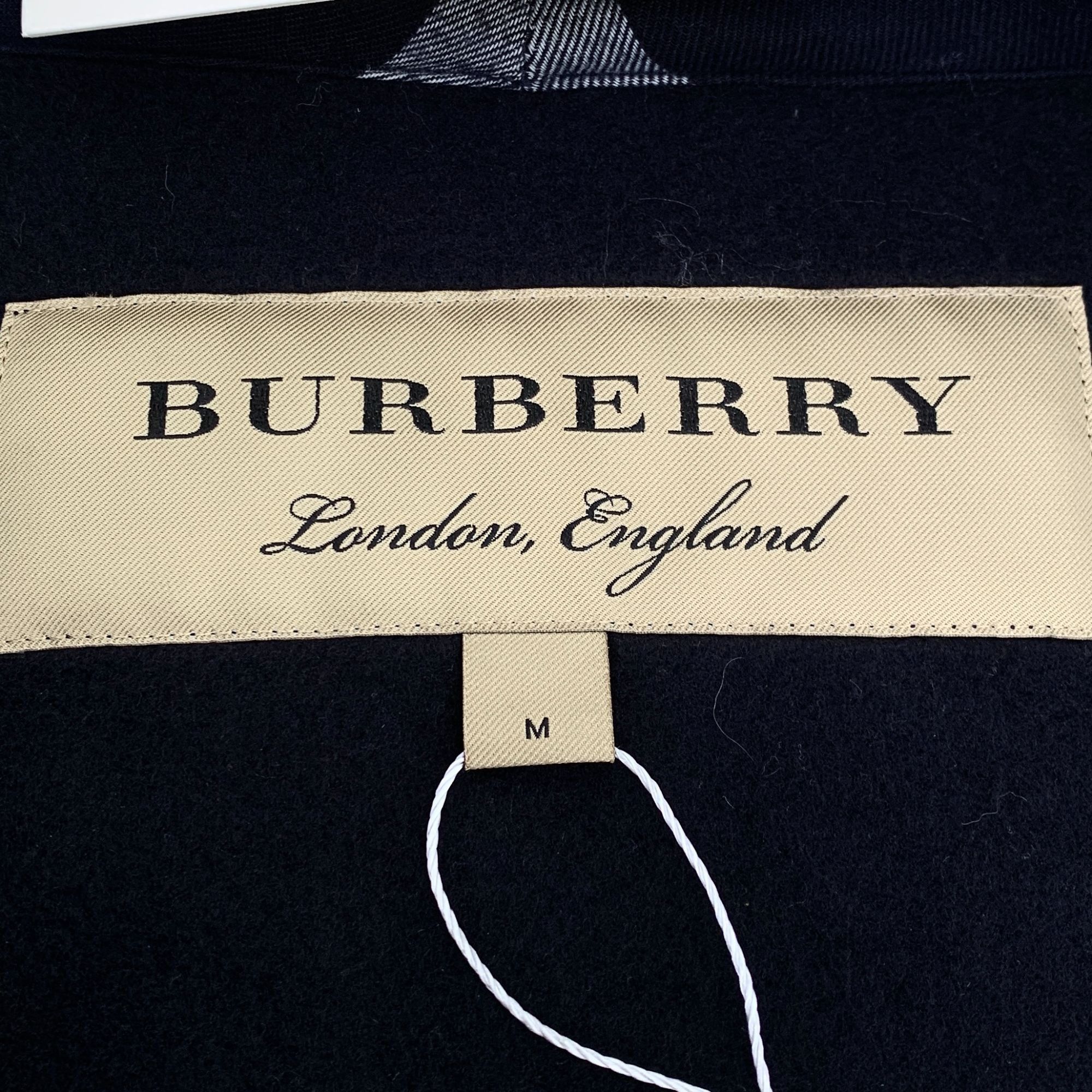 Burberry Burberry Deep Blue Cotton Hooded Zip-Up Sweatshirt With Draw Size US M / EU 48-50 / 2 - 2 Thumbnail