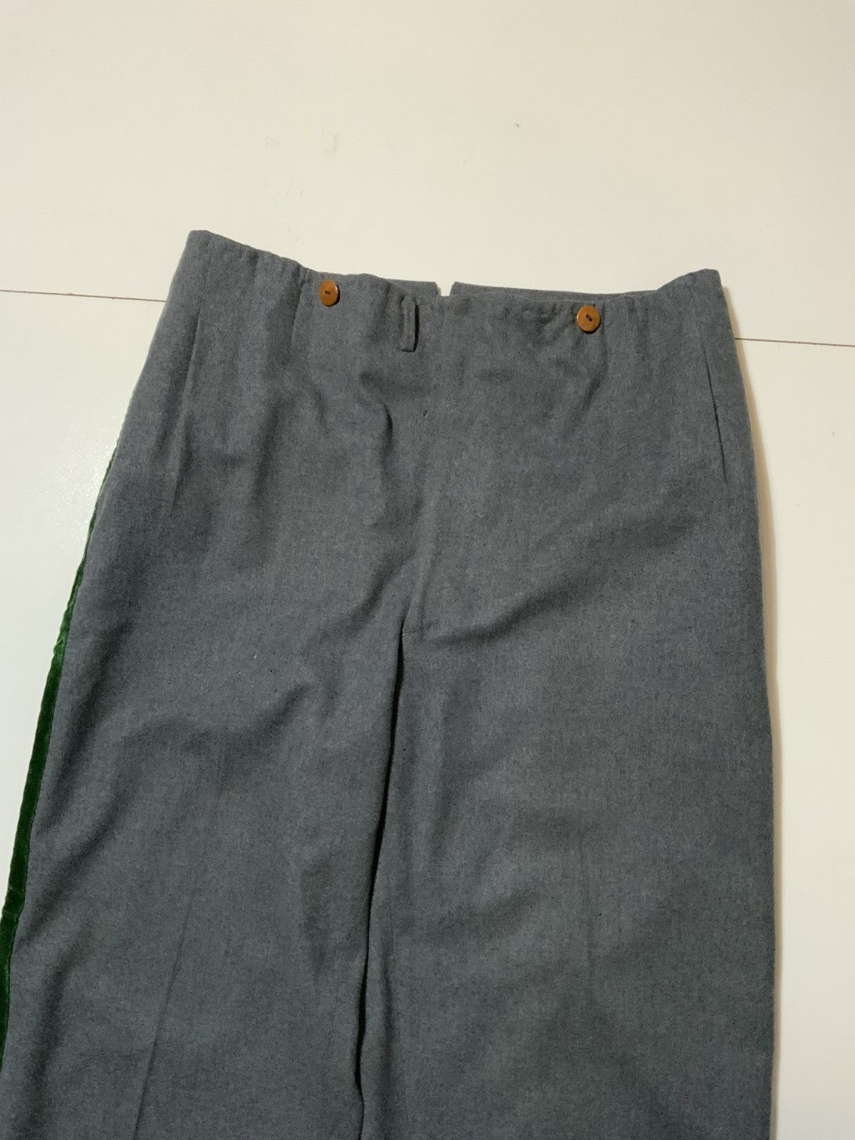 Vintage Vintage 1950s 60s Sy Devore Hollywood Wool Velvet Trim Pants Size US 36 / EU 52 - 5 Thumbnail
