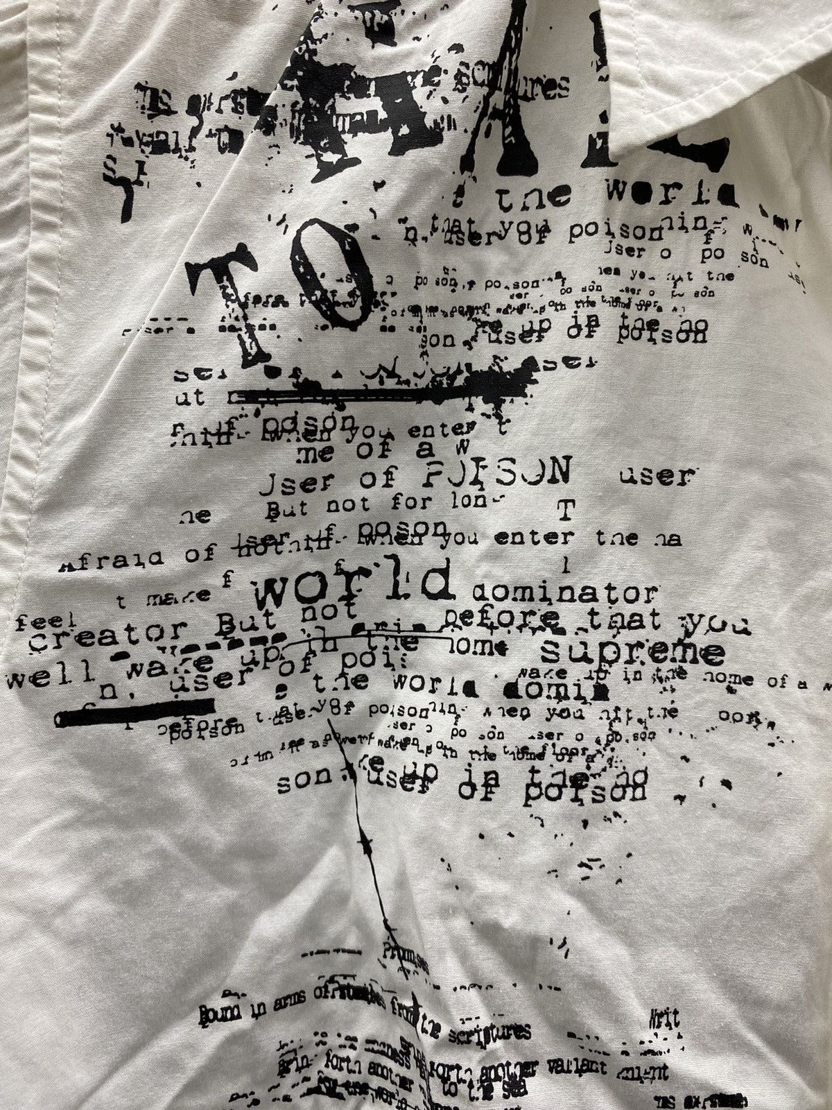 If Six Was Nine × Japanese Brand poem mon ma mes poem script botton shirt Size US M / EU 48-50 / 2 - 10 Thumbnail
