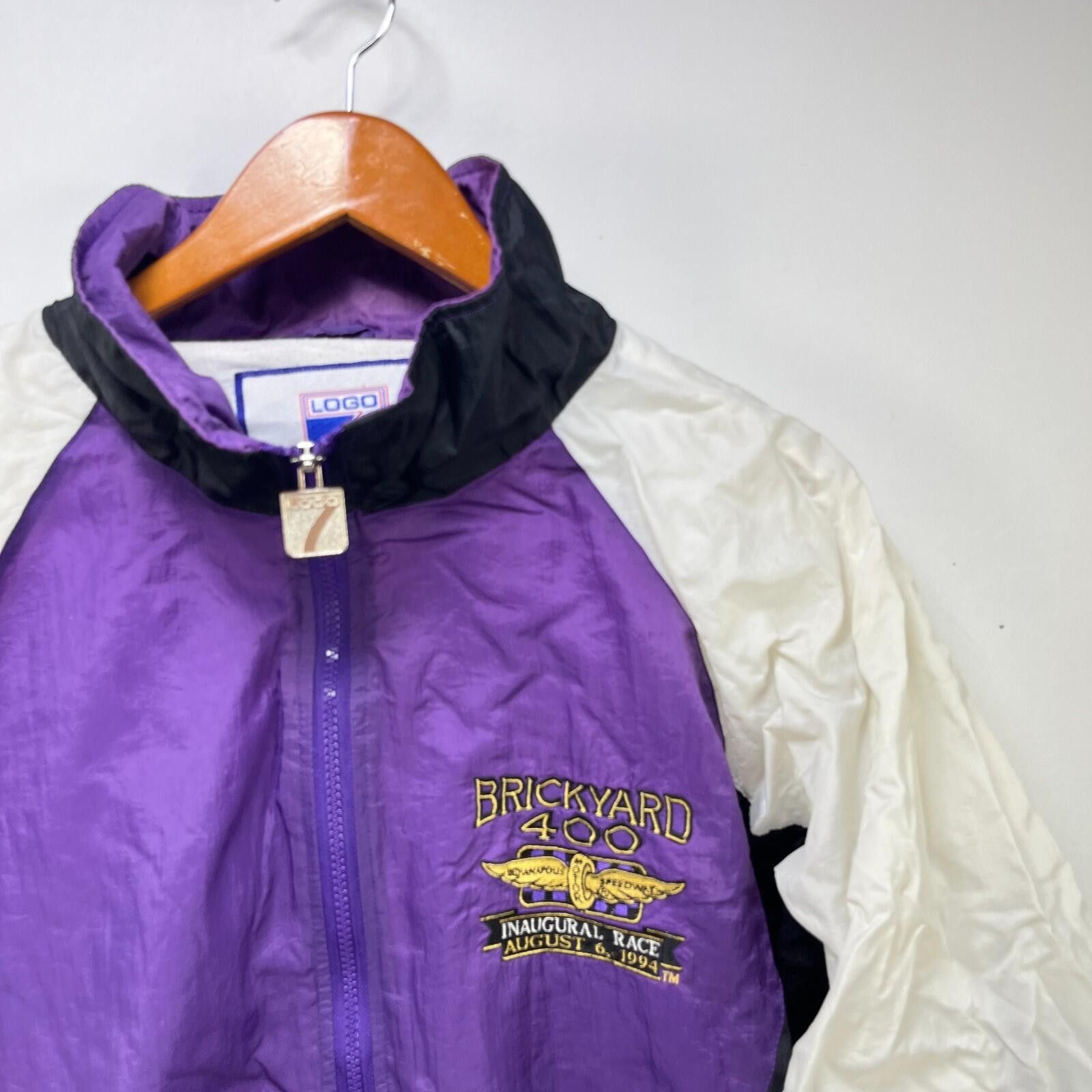 Logo 7 Vintage 90s Brickyard 400 NASCAR Racing Jacket Large Size US L / EU 52-54 / 3 - 3 Thumbnail