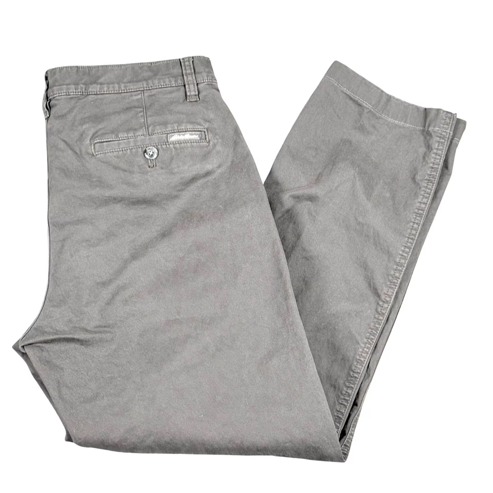 Eddie Bauer Eddie Bauer Slim Fit Chino Pants 32x30 32x27 Legend Wash Flex Mossy Green / Gray Size US 32 / EU 48 - 2 Thumbnail