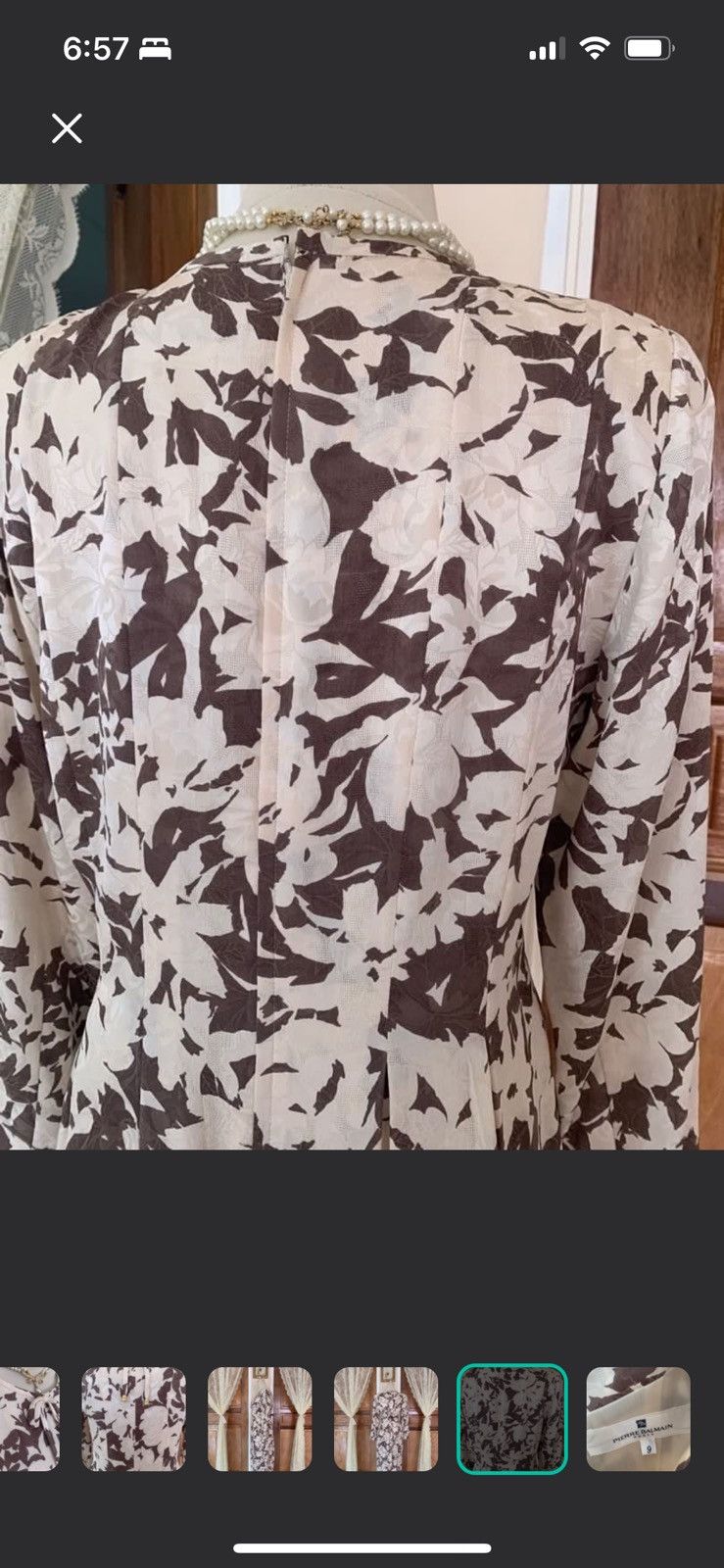 Pierre Balmain Pierre Balmain Vintage Silk Dress Size M / US 6-8 / IT 42-44 - 8 Thumbnail
