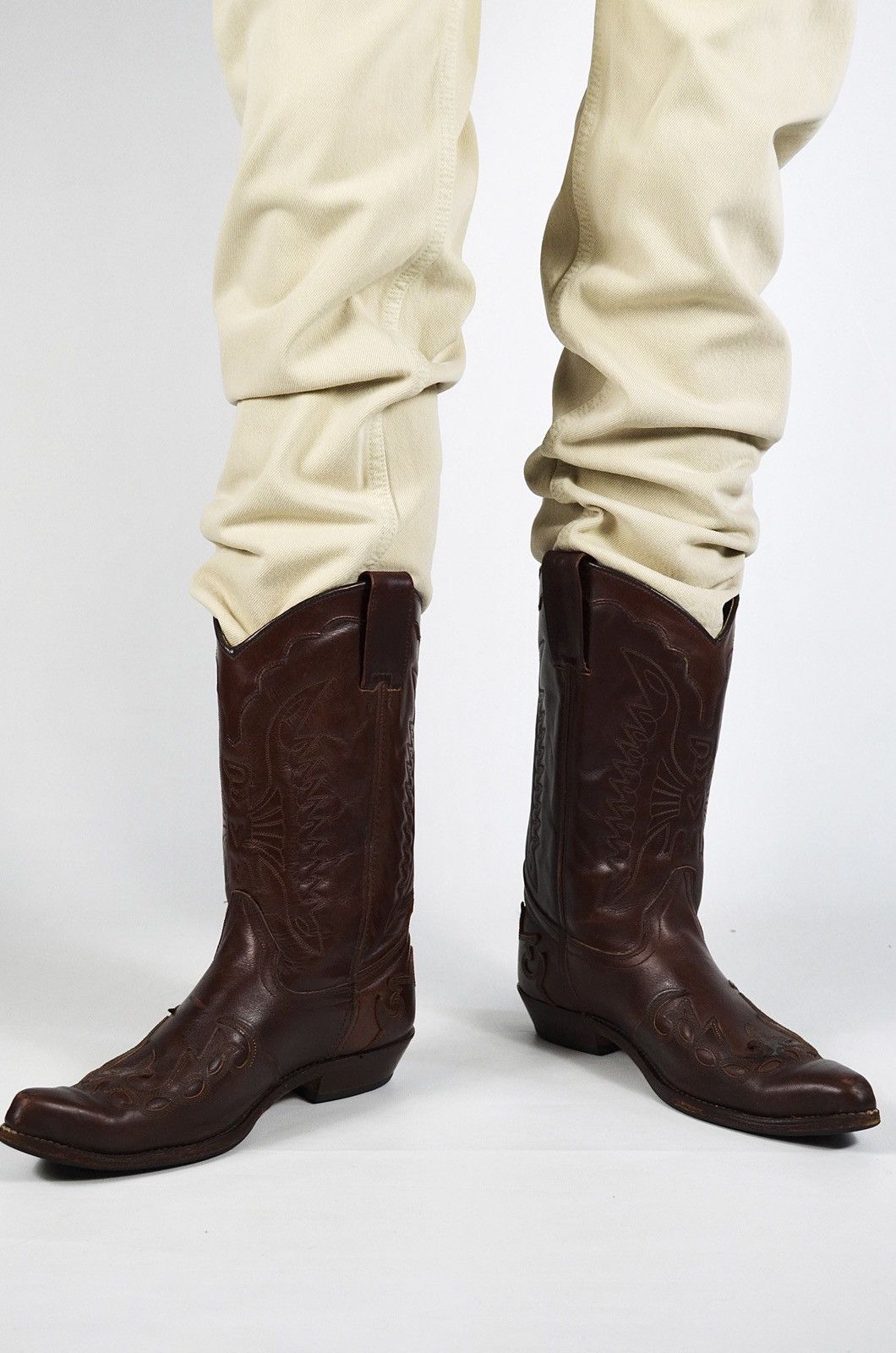 Genuine Leather Vintage Cowboy Valverde Del Camino Leather Boots 90s Y2K Size US 10 / EU 43 - 6 Thumbnail