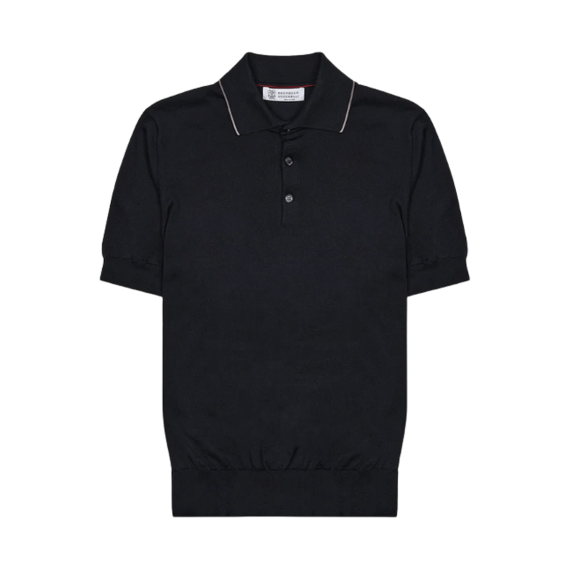 Brunello Cucinelli o1B3y1r0426 Light Polo Shirt in Black Size US M / EU 48-50 / 2 - 1 Preview