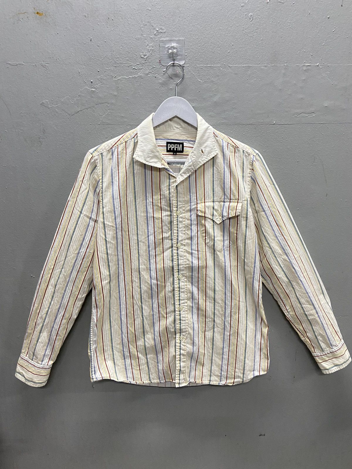 PPFM PPFM STRIPED BUTTON UP SHIRT Size US M / EU 48-50 / 2 - 1 Thumbnail