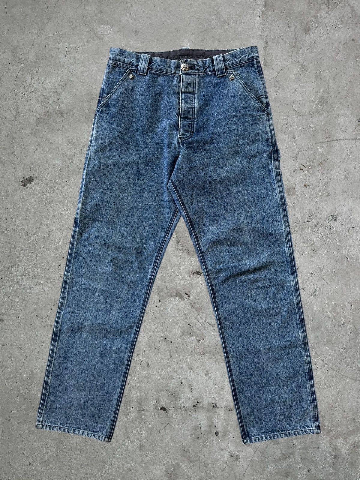 Chrome Hearts Chrome Hearts Turbo Diesel Carpenter Denims Size US 34 / EU 50 - 1 Thumbnail