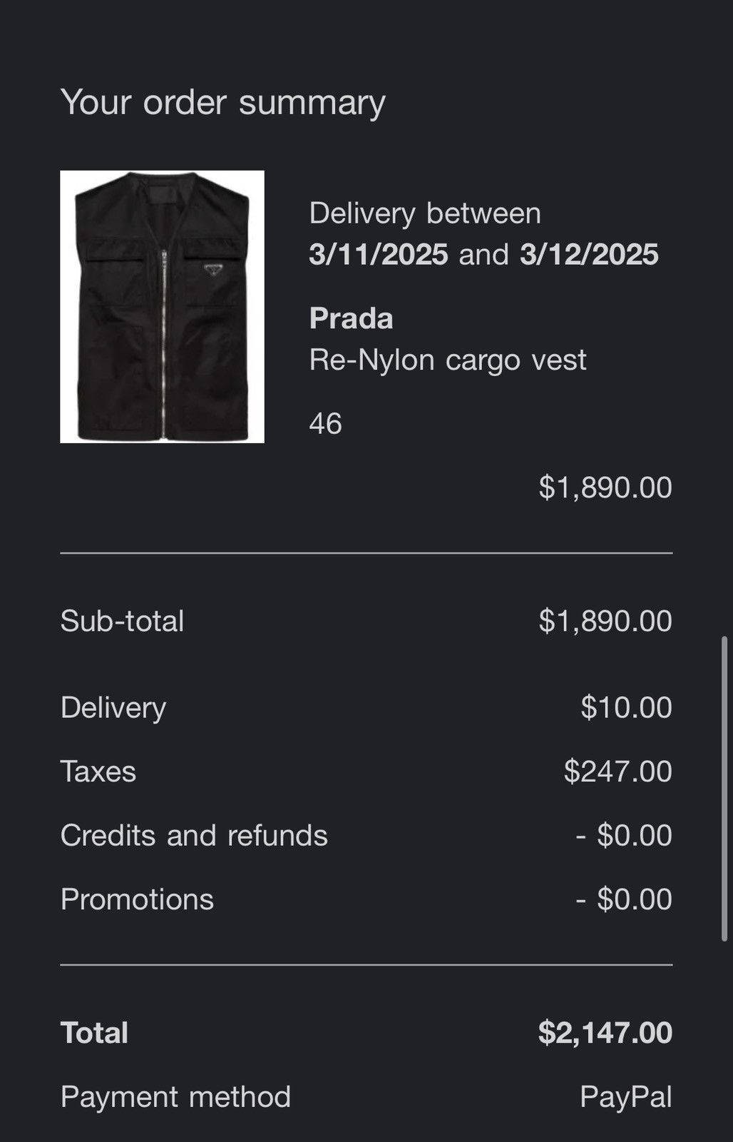 Prada Prada Nylon Best Size US S / EU 44-46 / 1 - 7 Thumbnail