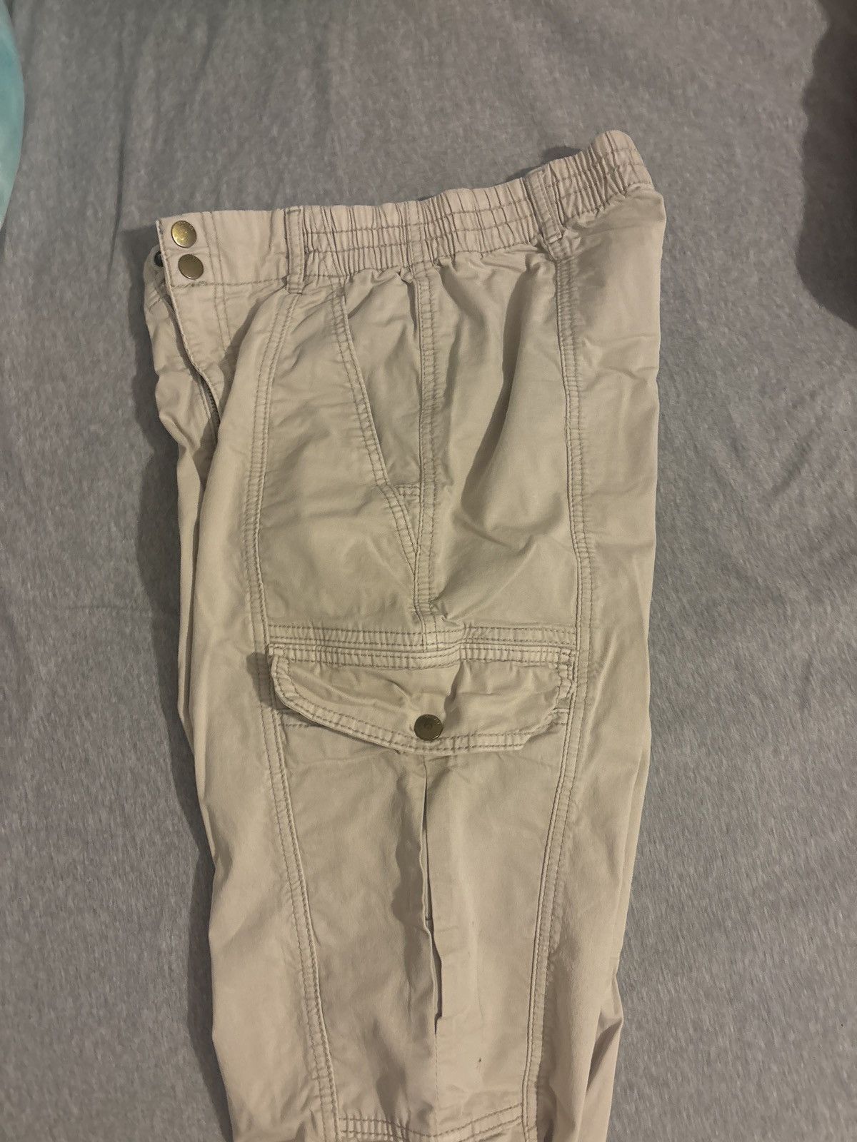 Garage Garage cuffed high rise beige cargo pants Size 25" / US 0 / IT 36 - 4 Thumbnail