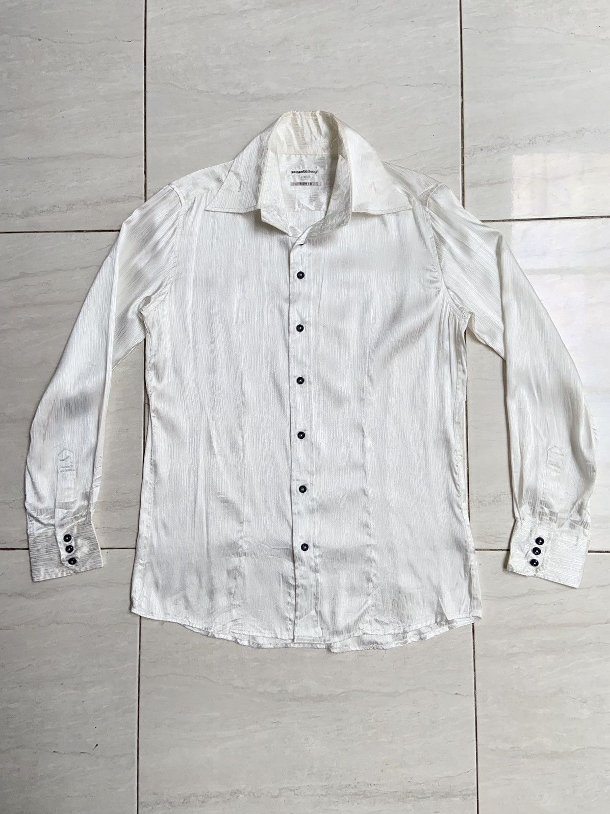 semanticdesign SEMANTIC DESIGN Slim Fit Shirt Size US S / EU 44-46 / 1 - 1 Thumbnail