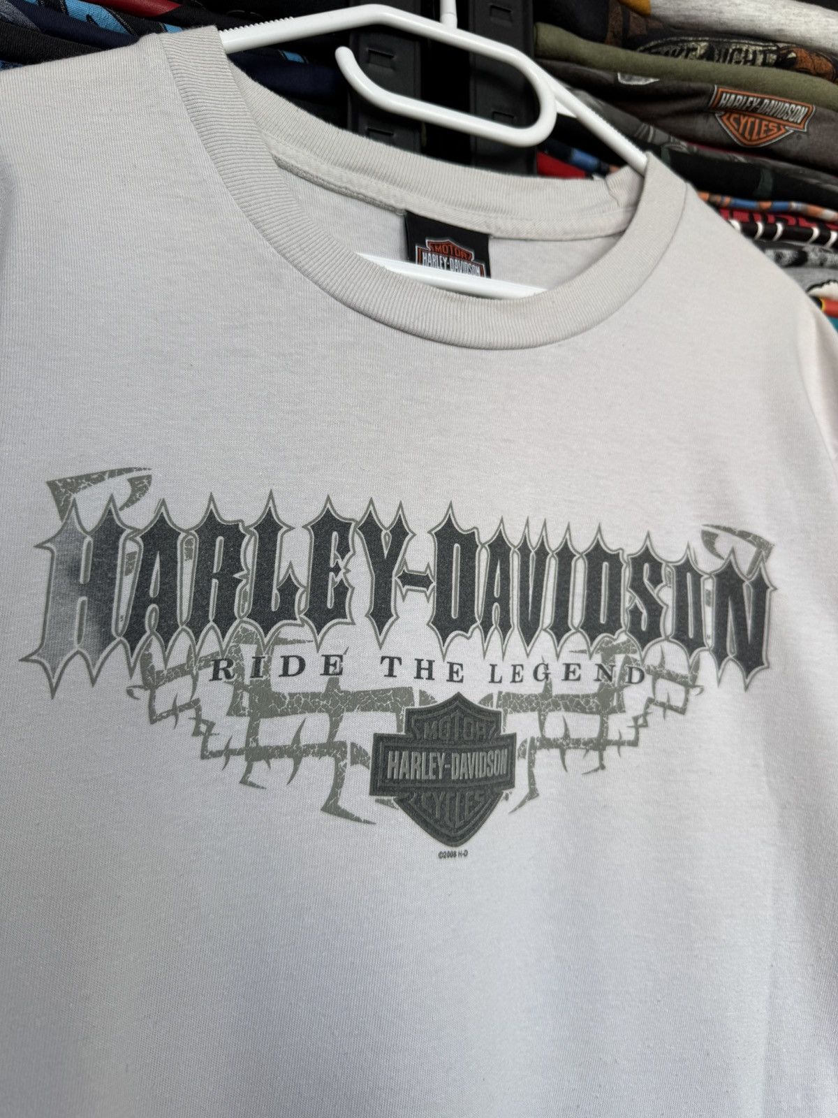 Harley Davidson Vintage 2008 Harley Davidson tee ride the legend Size US M / EU 48-50 / 2 - 4 Thumbnail
