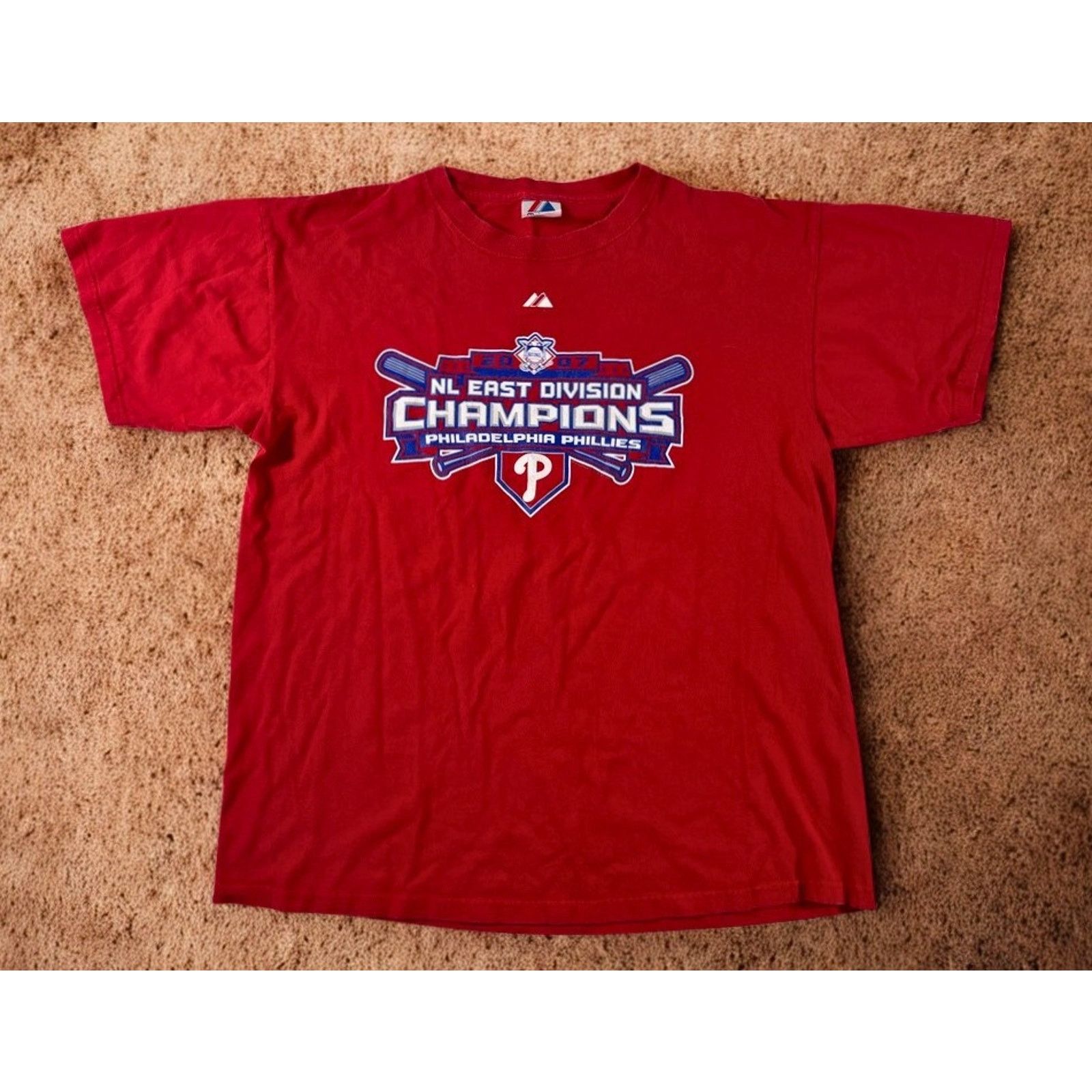 Majestic Philadelphia Phillies 2007 NL East MLB Majestic T-Shirt XL Size US XL / EU 56 / 4 - 2 Thumbnail