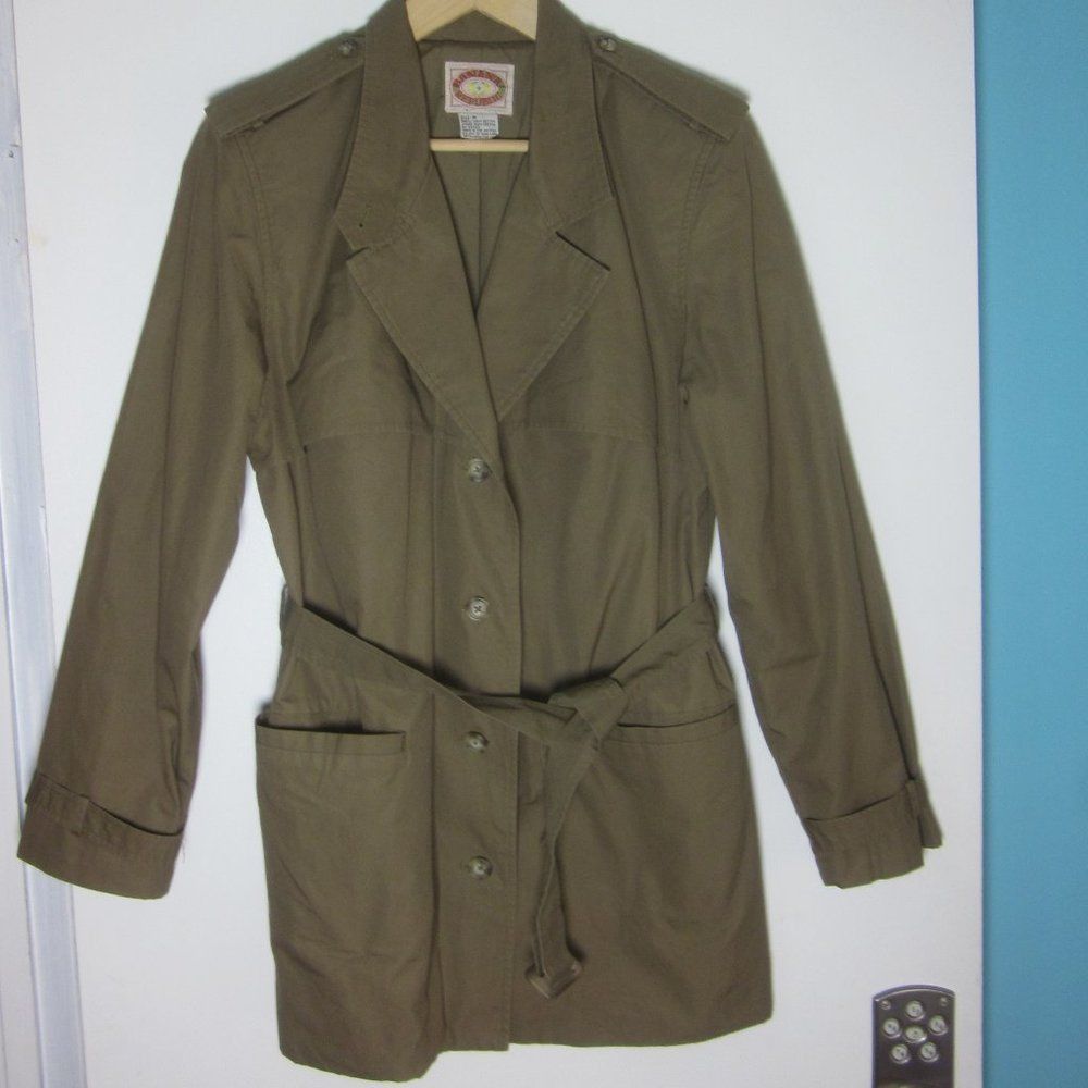 Banana Republic VINTAGE Late 70's Banana Republic Cotton Travel Trench Coat Size M / US 6-8 / IT 42-44 - 2 Thumbnail