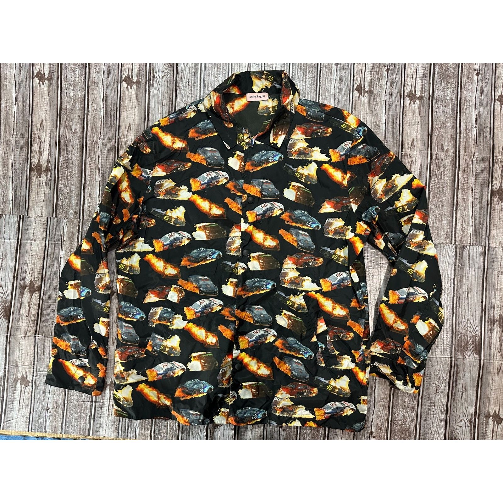 Palm Angels Palm Angels burning race car Track Jacket size Medium multi Size US M / EU 48-50 / 2 - 1 Thumbnail