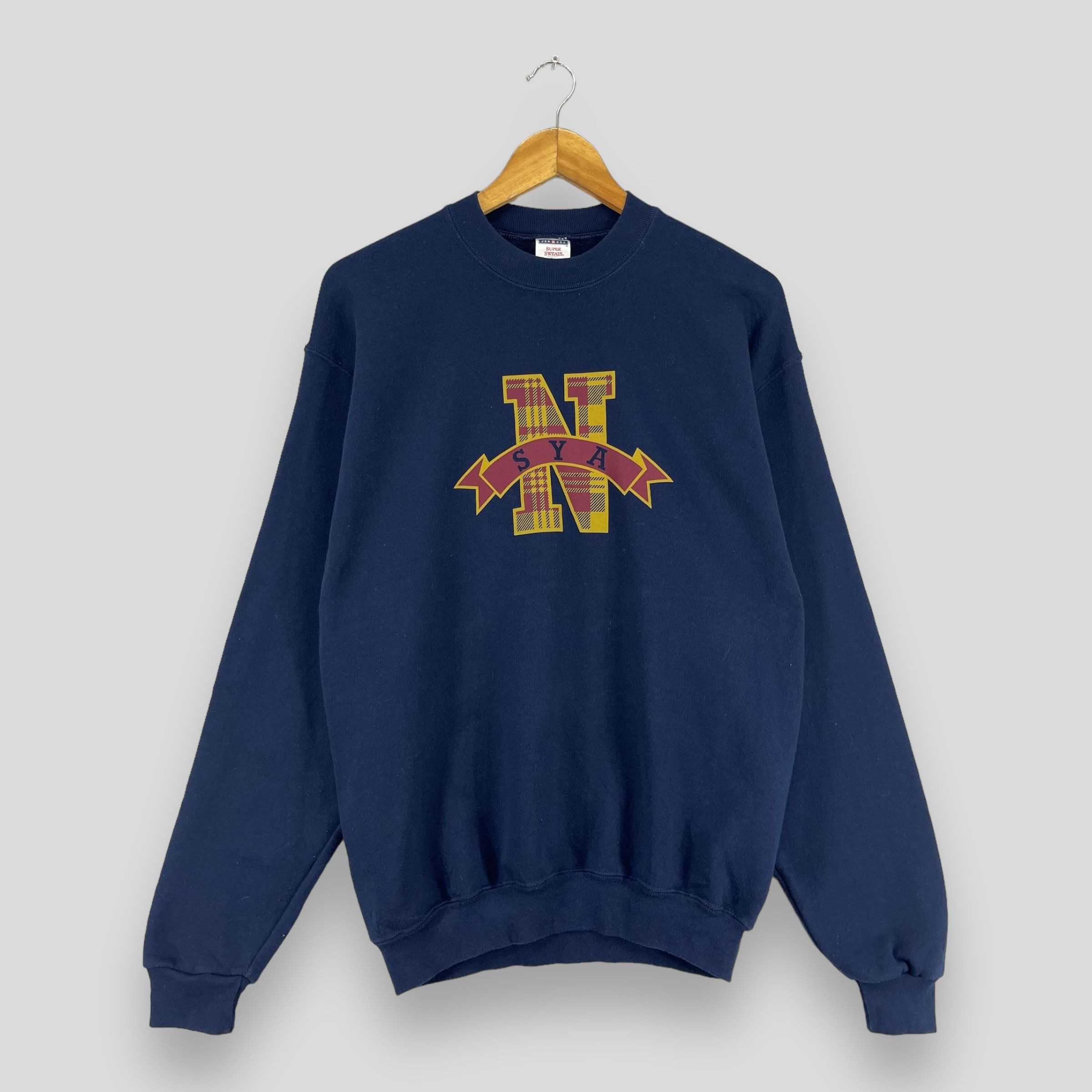 Vintage SYA College Spellout Printed Crewneck Sweatshirt