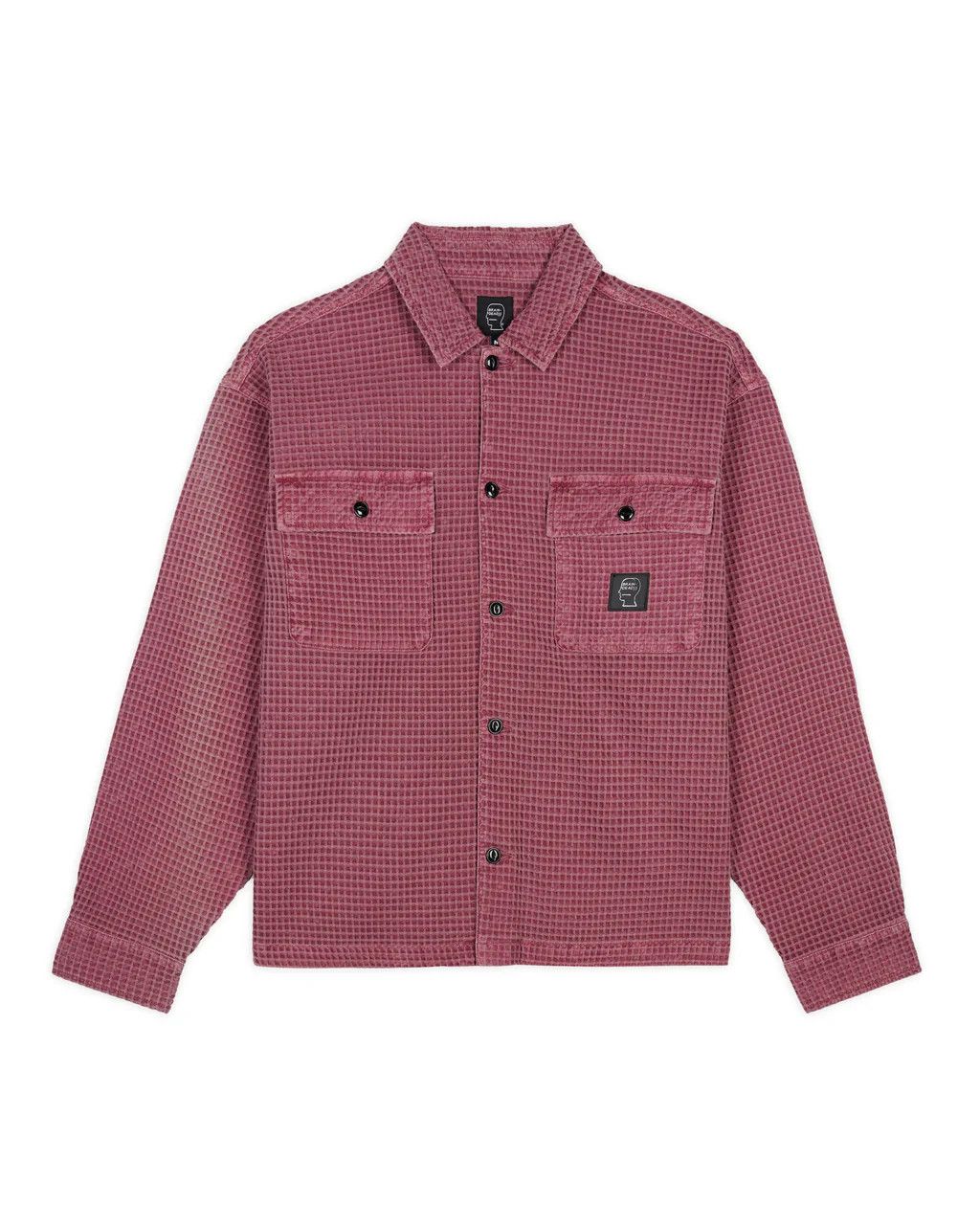 Brain Dead Waffle Button Front Shirt - Raspberry Size US S / EU 44-46 / 1 - 2 Thumbnail