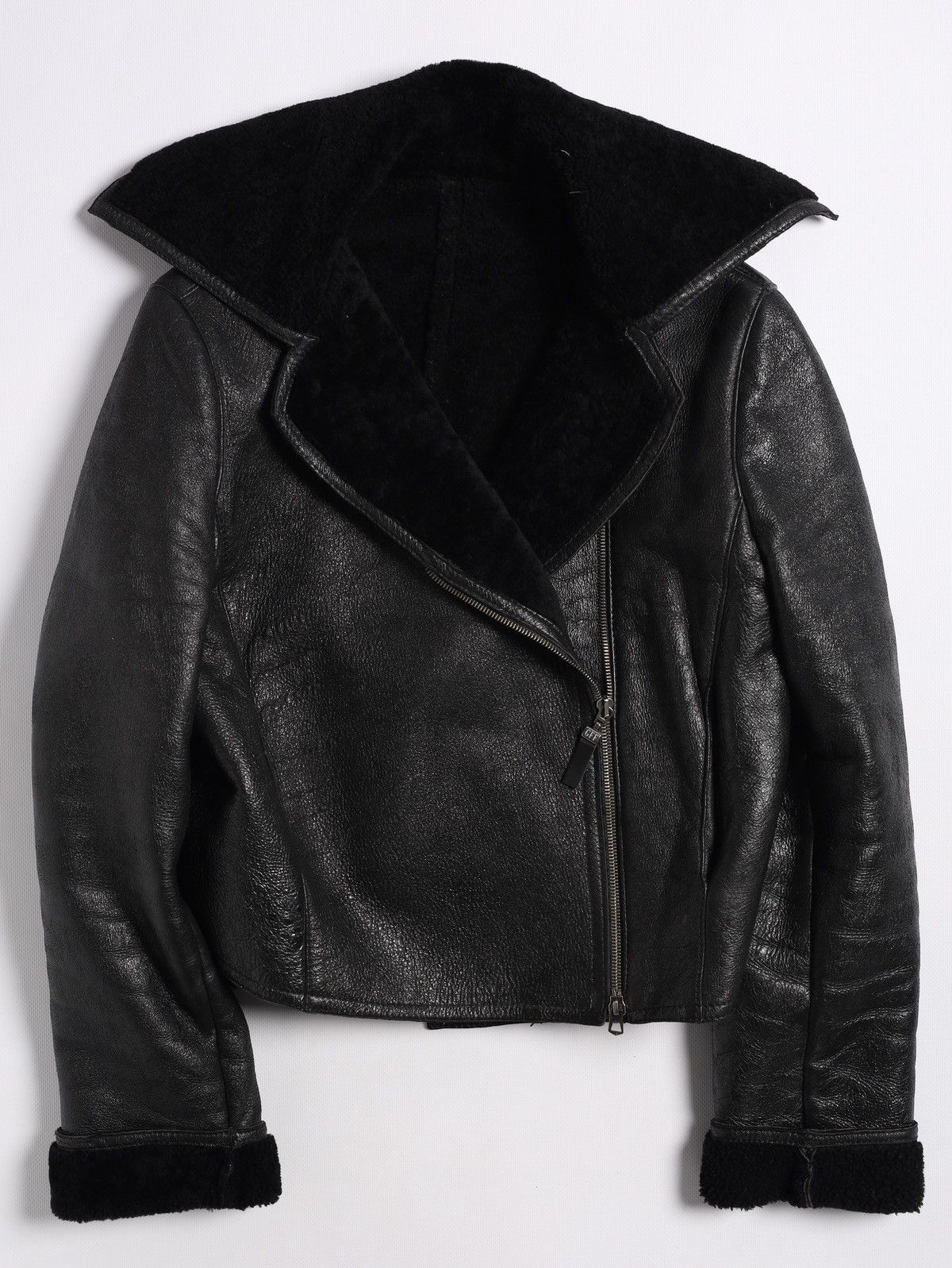 Gianfranco Ferre Gianfranco Ferre GFF Leather Pelle Shearling Crop Jacket Vin Size M / US 6-8 / IT 42-44 - 1 Thumbnail