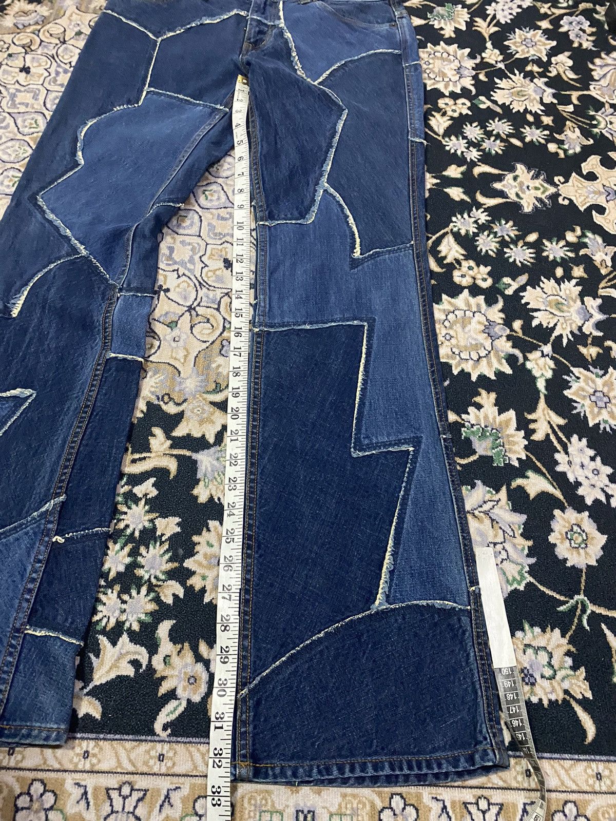 Hysteric Glamour Vintage Hysteric Glamour Patch Asymetrical Flare jeans Size US 32 / EU 48 - 12 Thumbnail