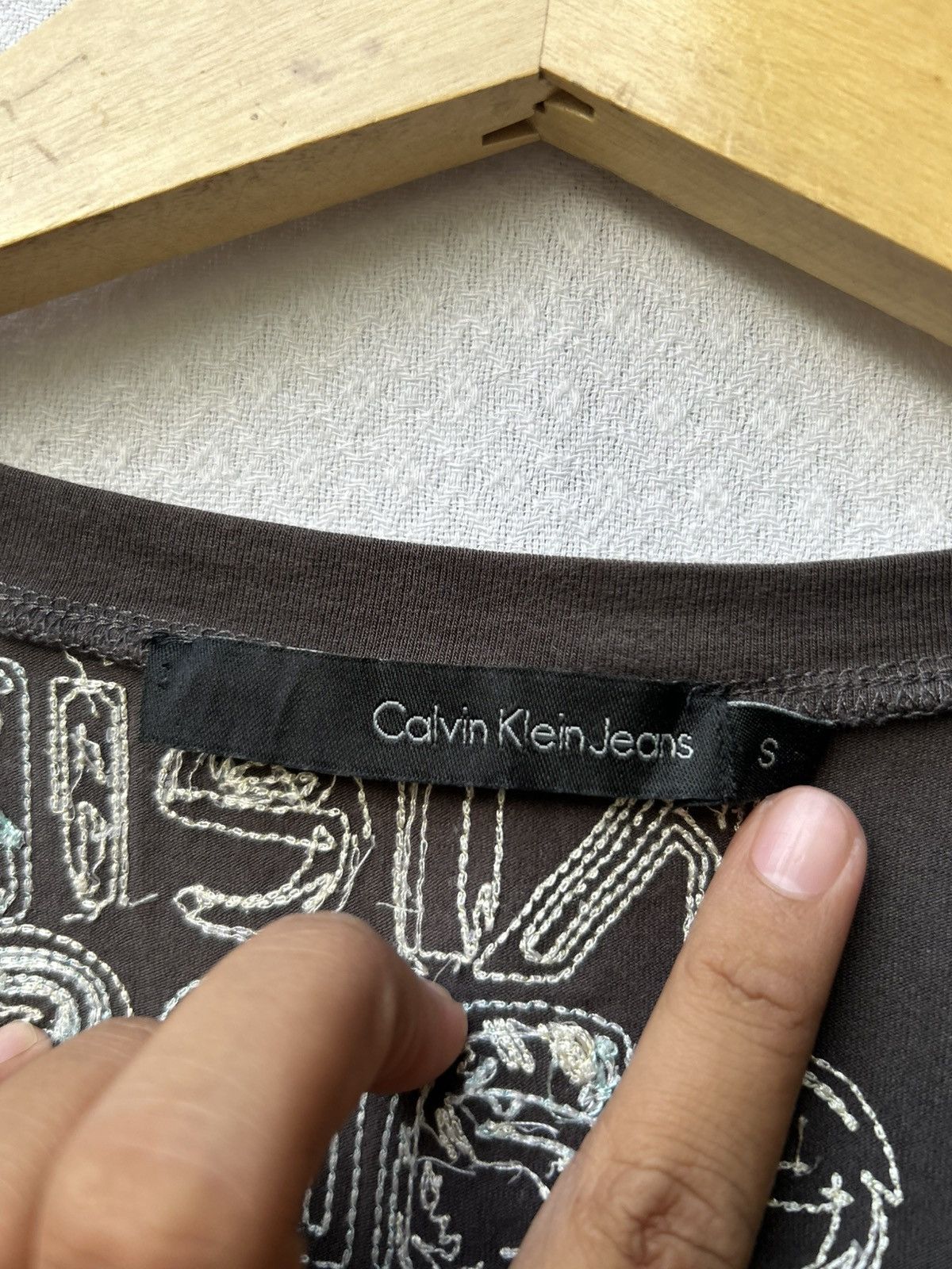 Calvin Klein × Calvin Klein 205W39NYC × Japanese Brand Calvin Klein Jeans Longsleeve Shirt Size US S / EU 44-46 / 1 - 4 Thumbnail