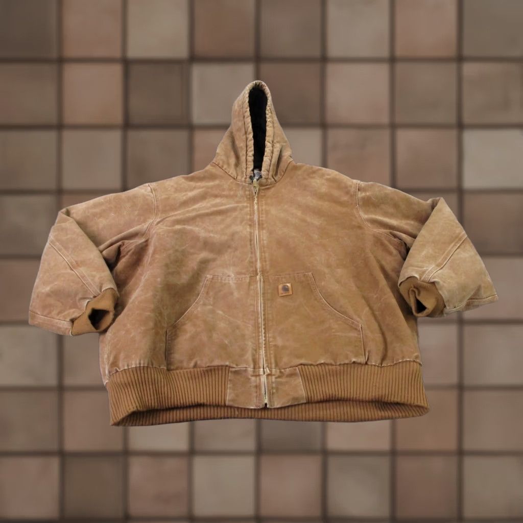 Carhartt Carhartt Jacket Mens 3XL Beige Canvas Lined Barn Country Workwear Outdoor J130 Size US XXL / EU 58 / 5 - 1 Thumbnail
