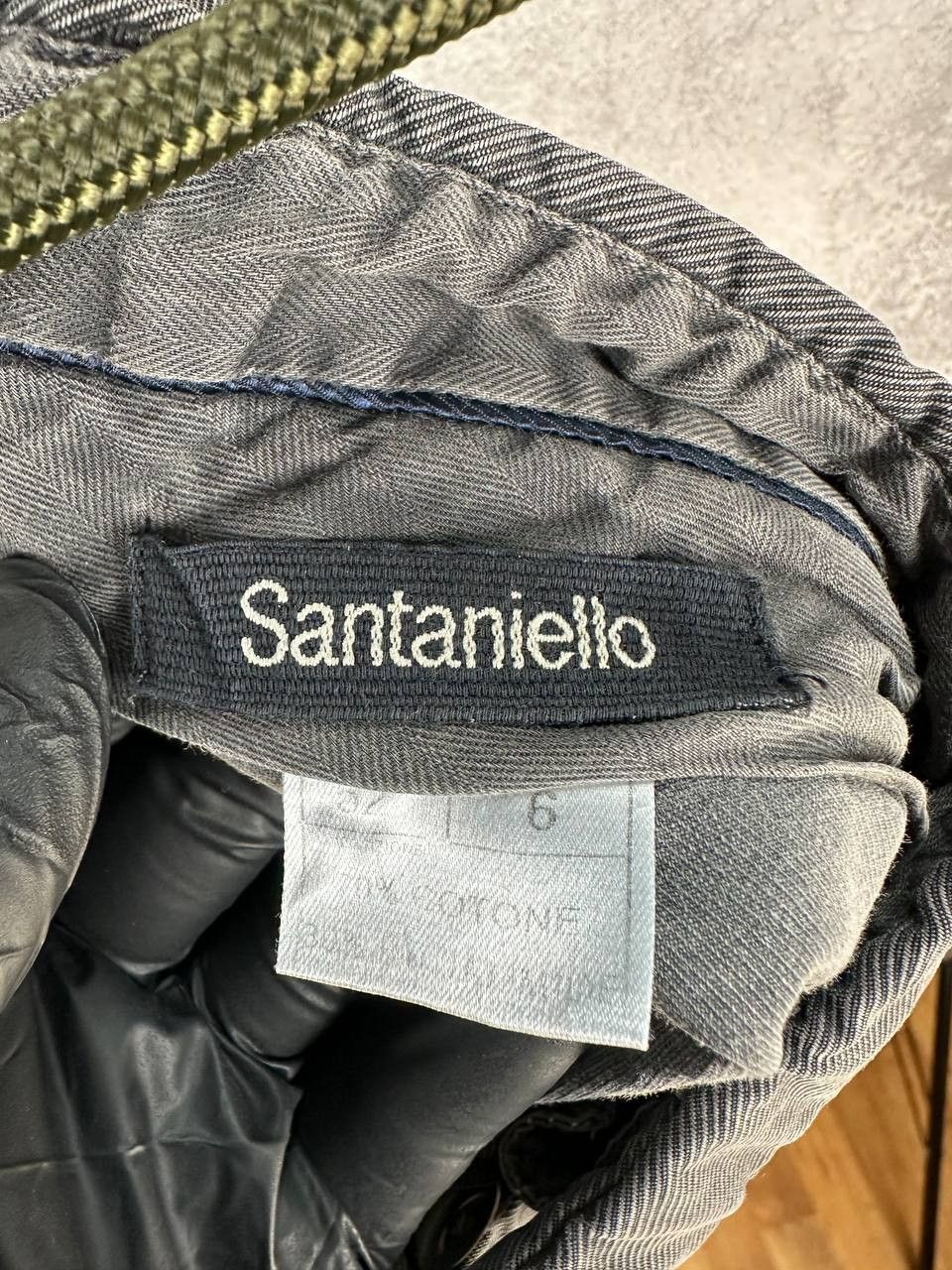 Other Santaniello Herringbone Chino Trousers Italian Casual Slim Size US 36 / EU 52 - 12 Thumbnail